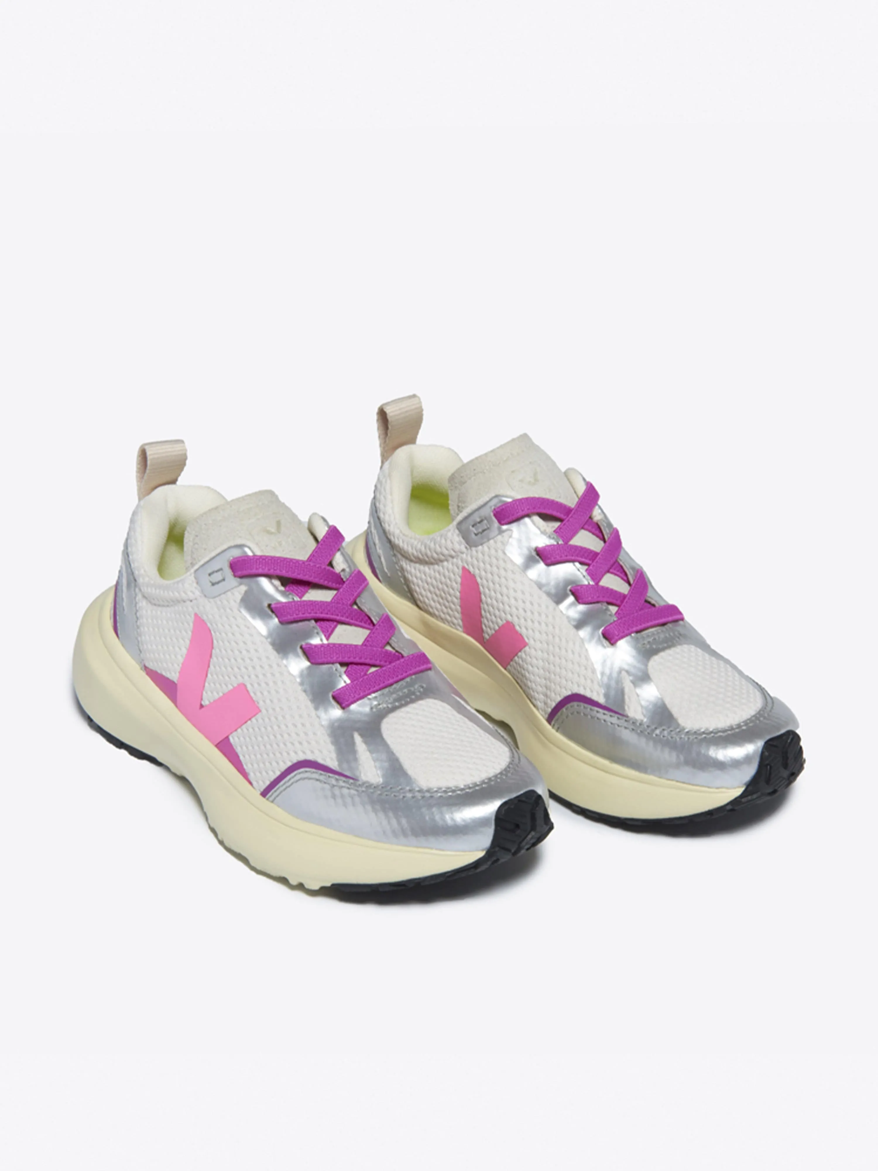 Girls Light Alveomesh Canary Trainers in Silver