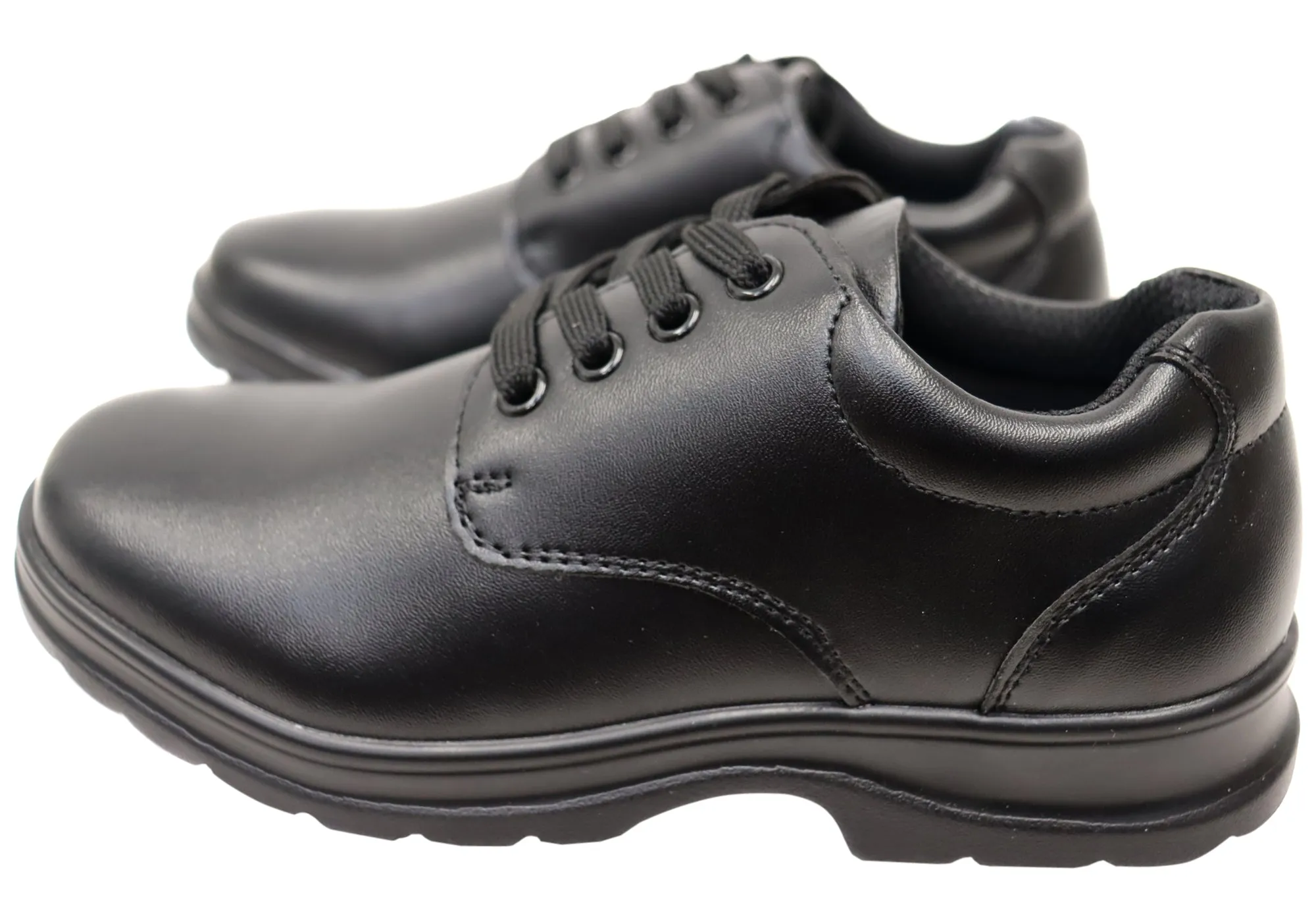Grosby Educate 2 Kids/Youths Comfortable Lace Up Leather School Shoes Grosby Shoes