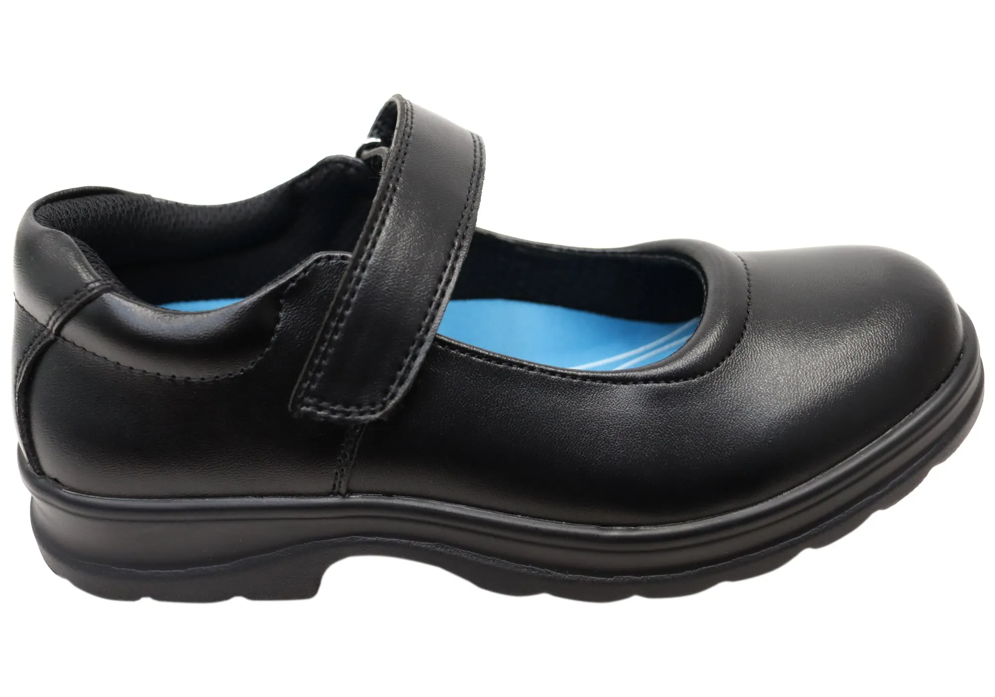 Grosby Ella Jnr 2 Kids Girls Leather Mary Jane School Shoes Grosby Shoes