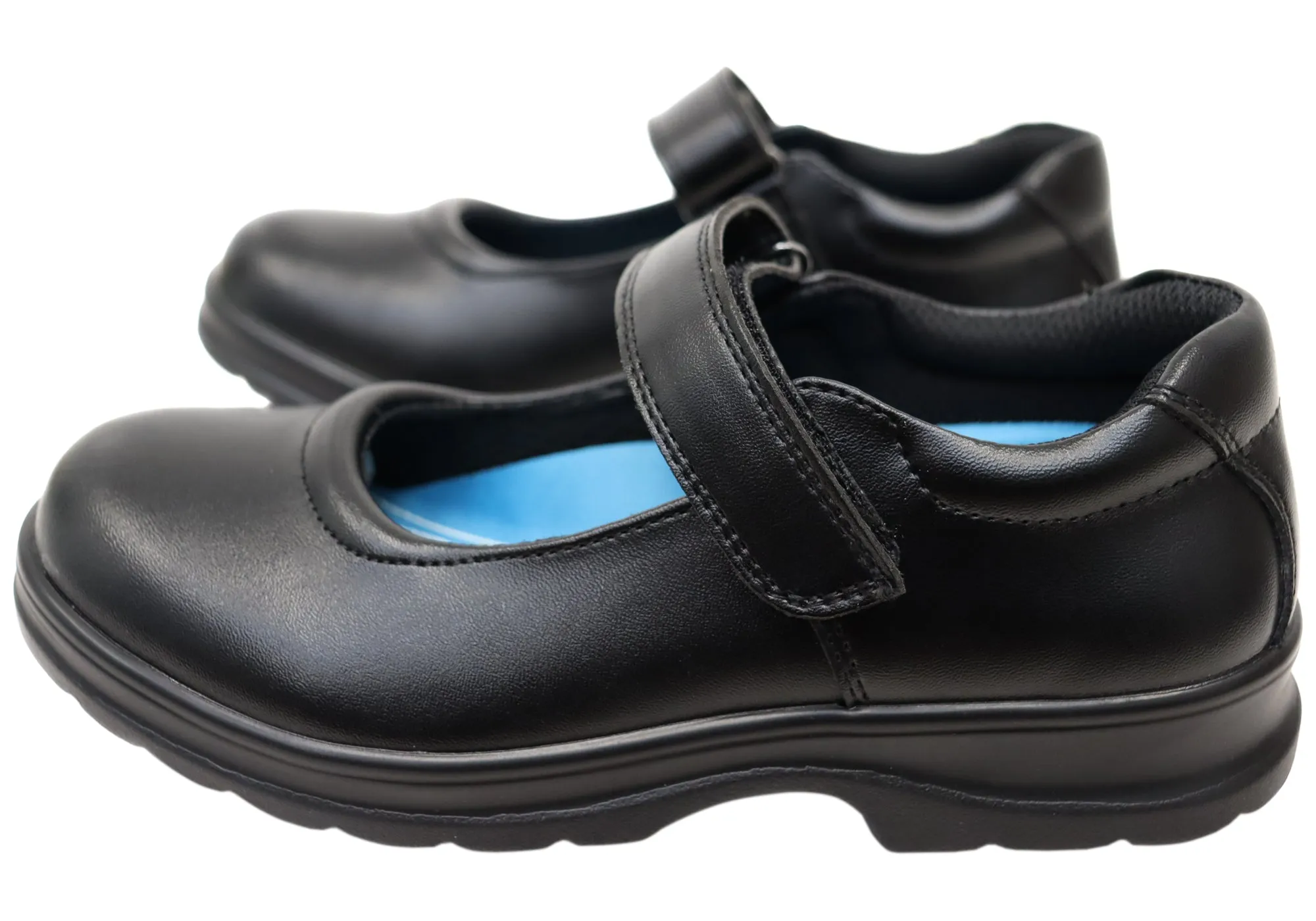 Grosby Ella Jnr 2 Kids Girls Leather Mary Jane School Shoes Grosby Shoes