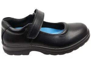 Grosby Ella Jnr 2 Kids Girls Leather Mary Jane School Shoes Grosby Shoes