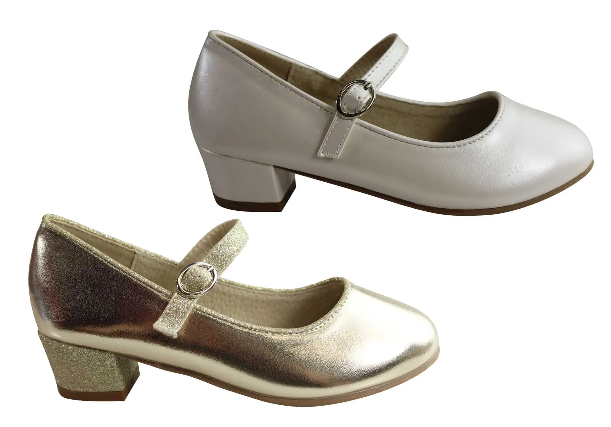 Grosby Roselie Girls Kids Mary Jane Formal Dress Shoes Grosby Shoes