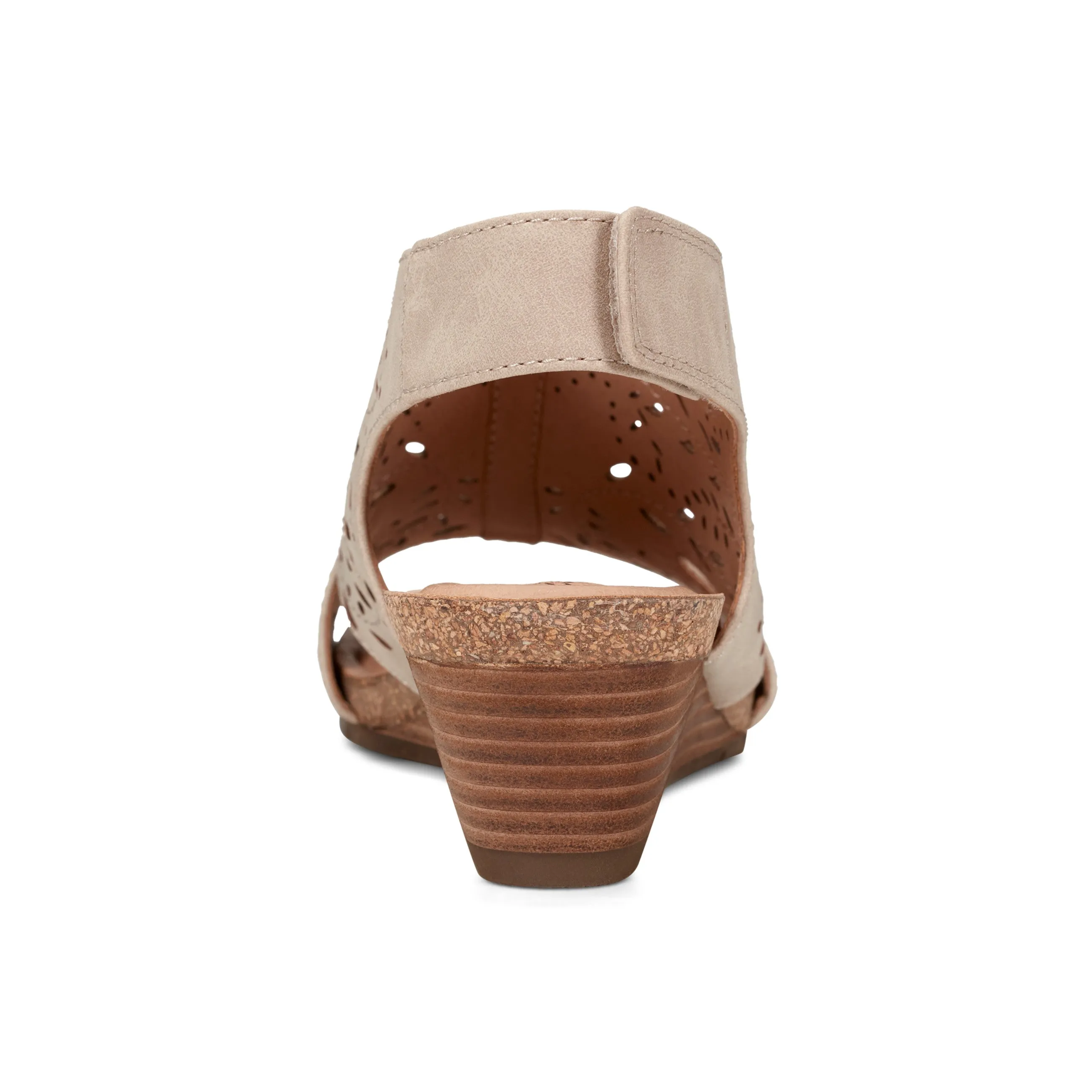 Halin Round Toe Casual Slingback Wedge Sandals