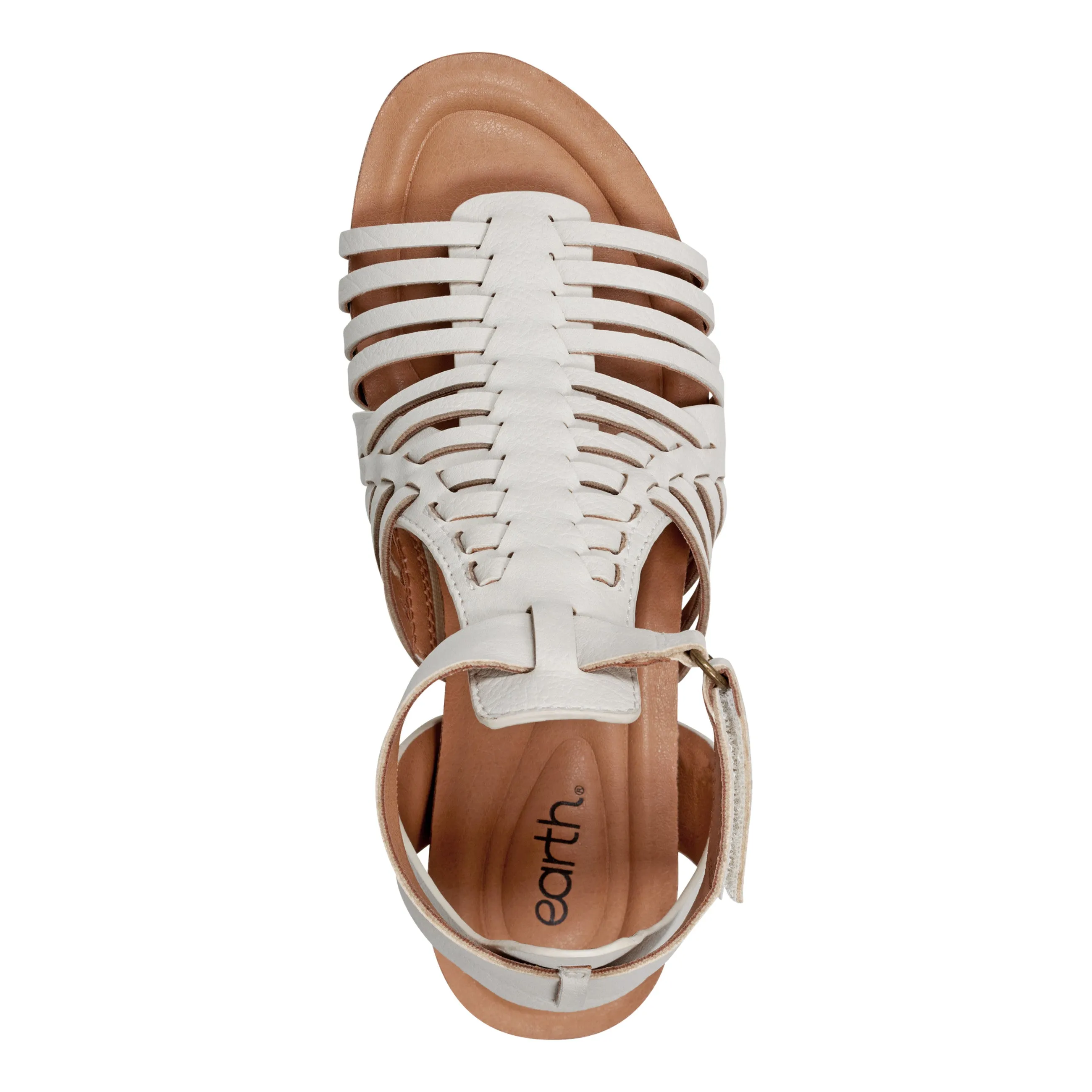 Hattie Round Toe Strappy Wedge Sandals