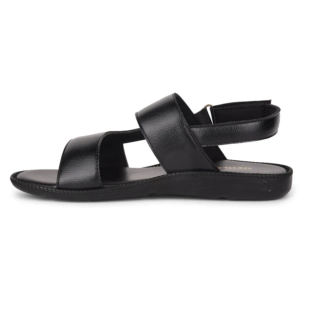 Healers Black Casual Sandal For Men VCL-103 By Liberty