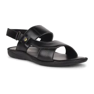 Healers Black Casual Sandal For Men VCL-103 By Liberty