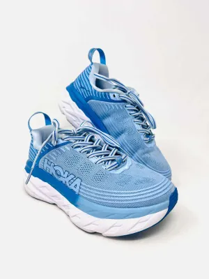 Hoka Size 5.5 Lt Blue/White Lace-Up Mesh AS IS Shoes Sneakers