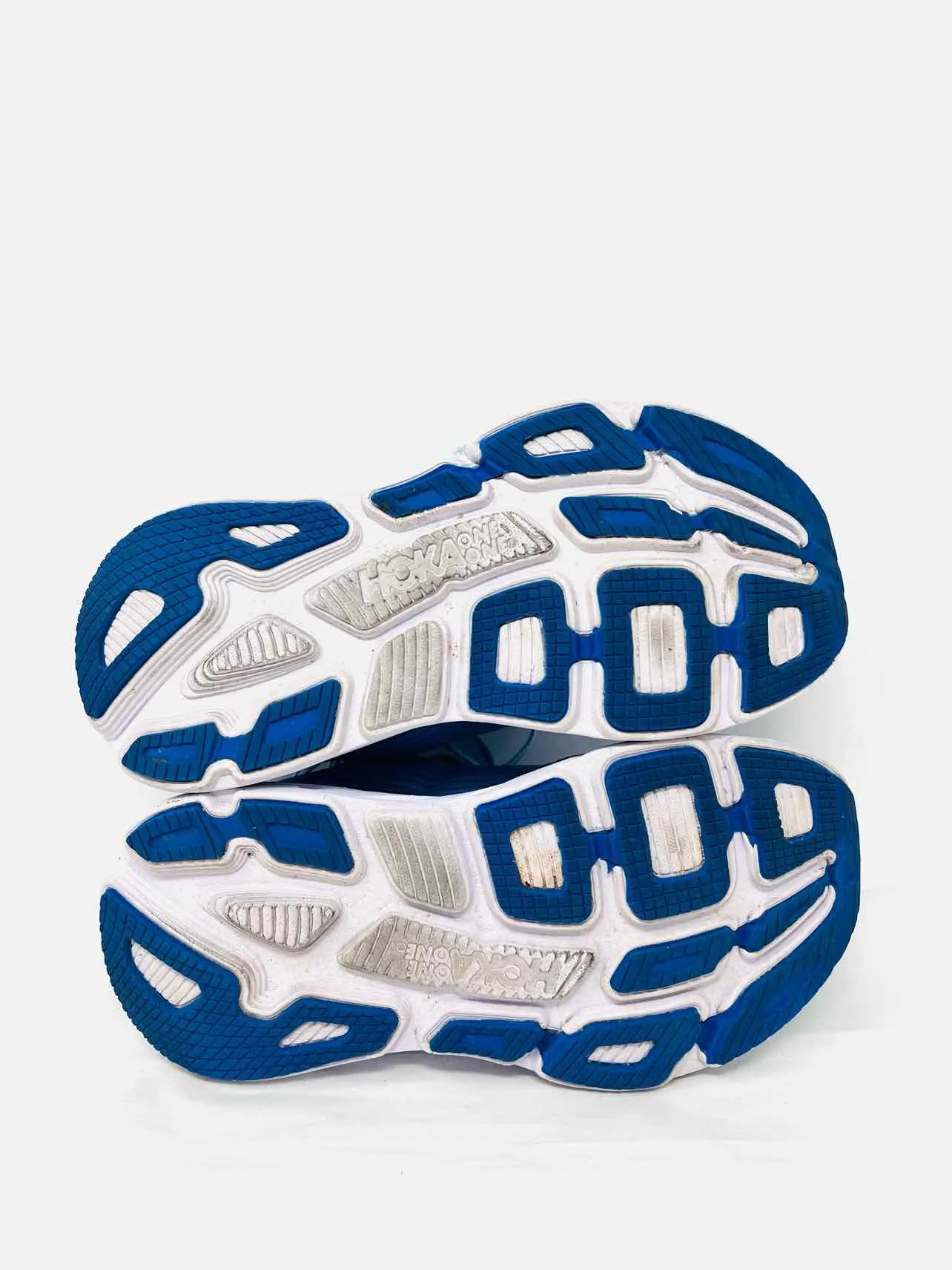 Hoka Size 5.5 Lt Blue/White Lace-Up Mesh AS IS Shoes Sneakers