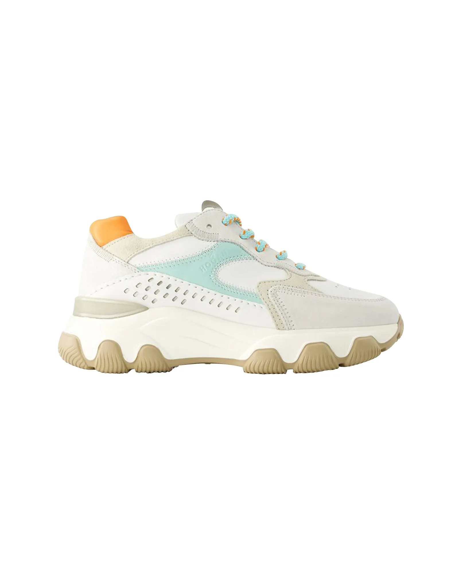 Hyperactive Sneakers - Hogan - Leather - Grey/Brown