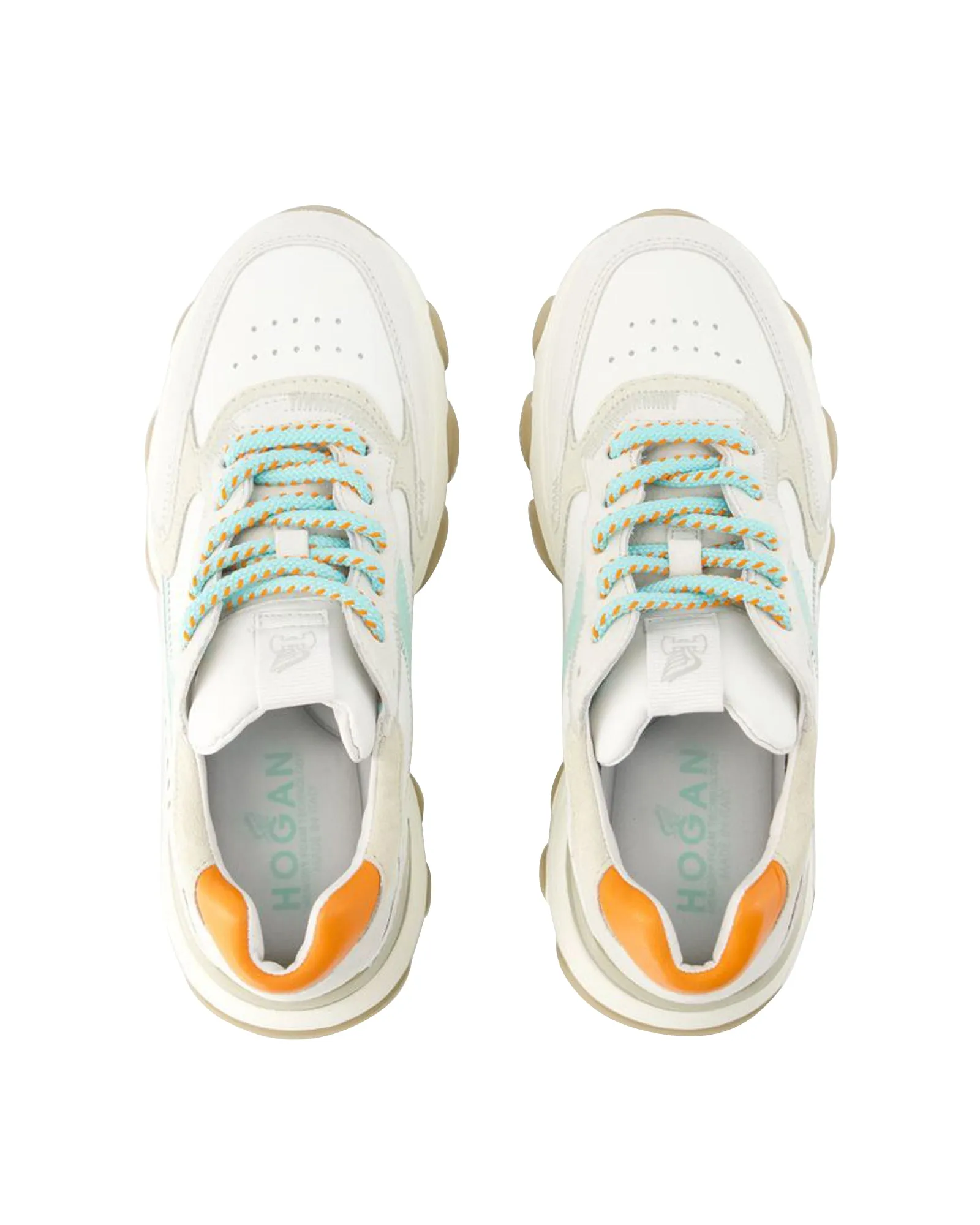 Hyperactive Sneakers - Hogan - Leather - Grey/Brown
