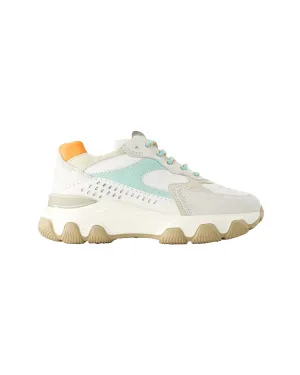Hyperactive Sneakers - Hogan - Leather - Grey/Brown