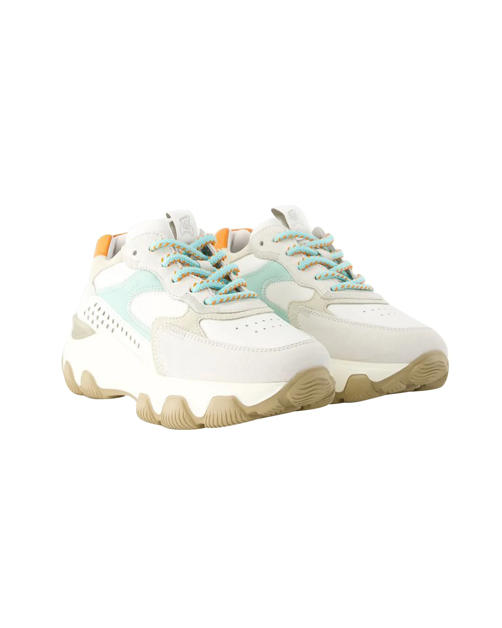 Hyperactive Sneakers - Hogan - Leather - Grey/Brown