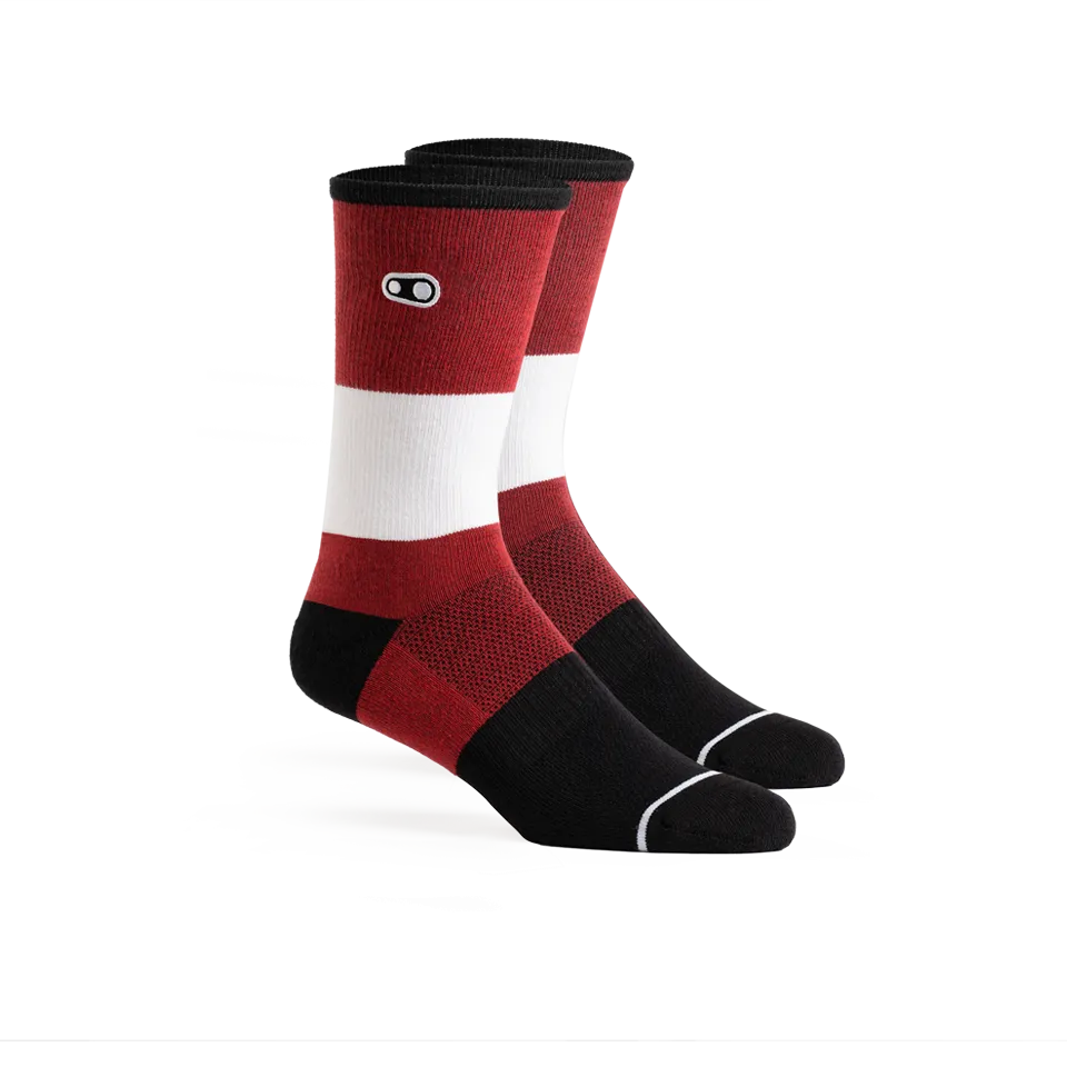 Icon Casual Sock - Red/Black/White