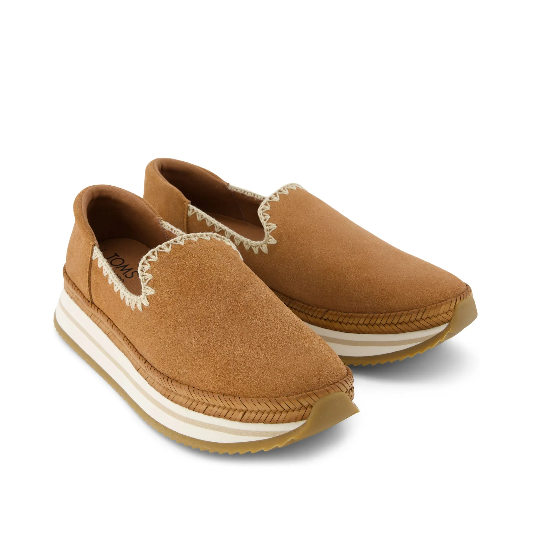 Jocelyn Brown Suede Deco Stitch Espadrille Sneaker