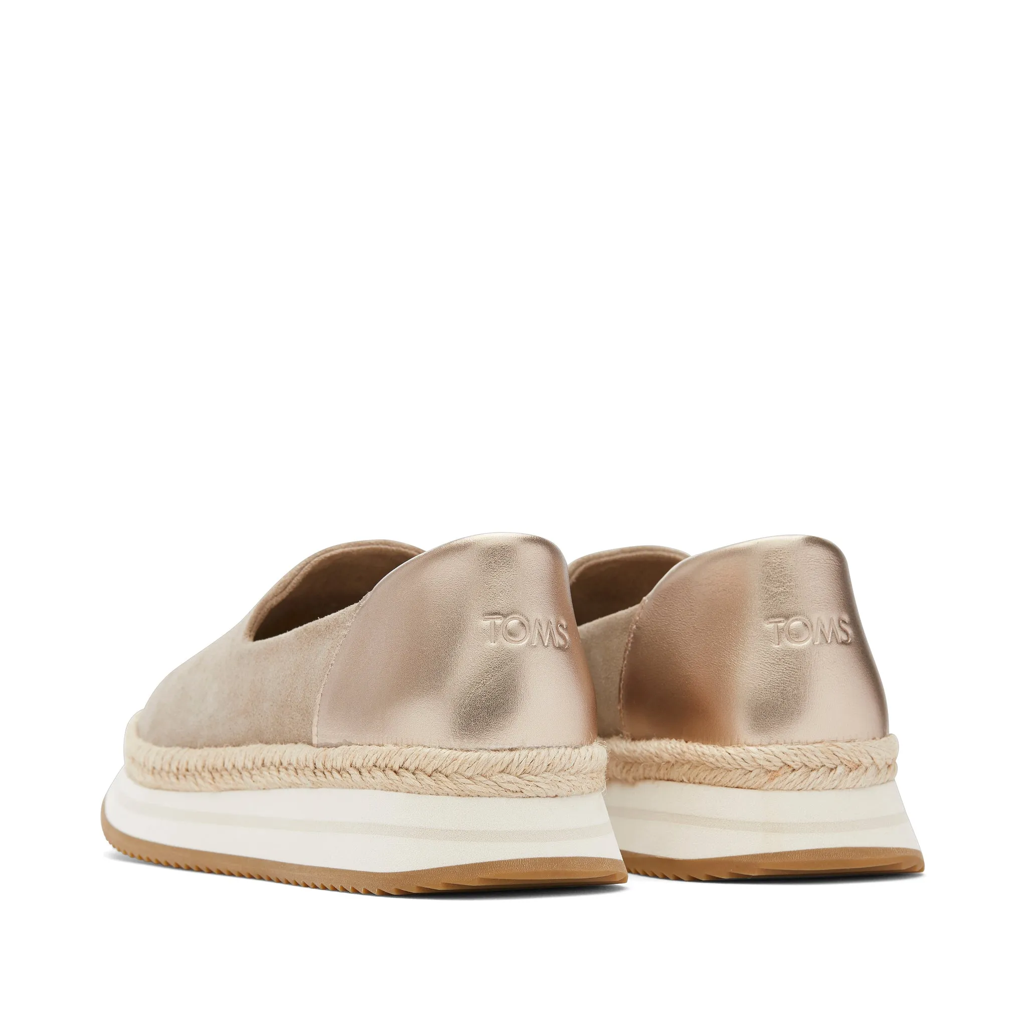 Jocelyn Taupe Metallic Suede Espadrille Sneaker