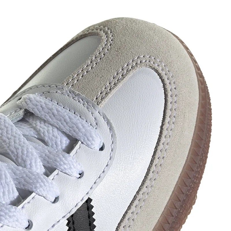 Kid's Grade School Samba White/Black/Red