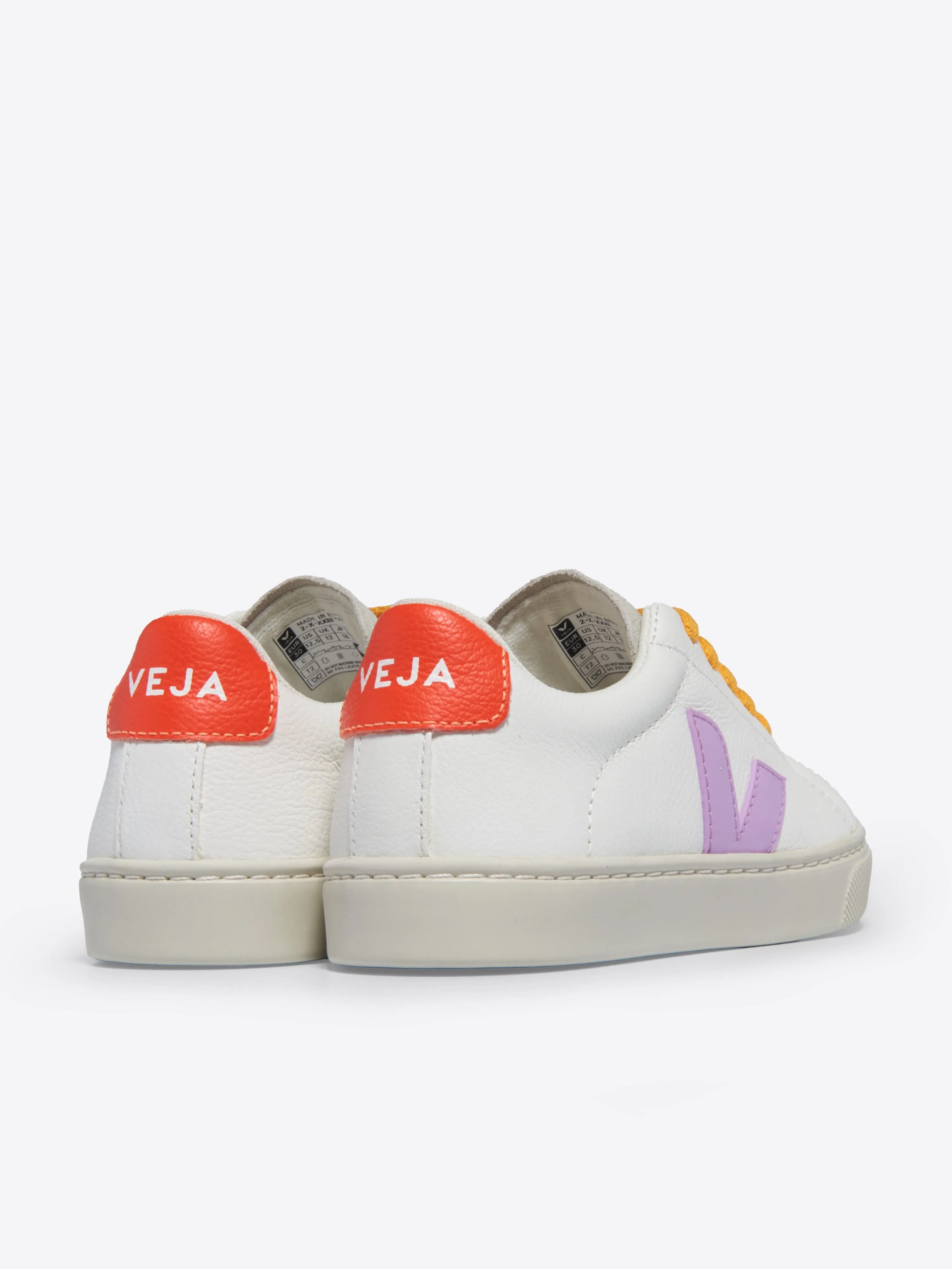 Kids Laces Leather Esplar Trainers in White