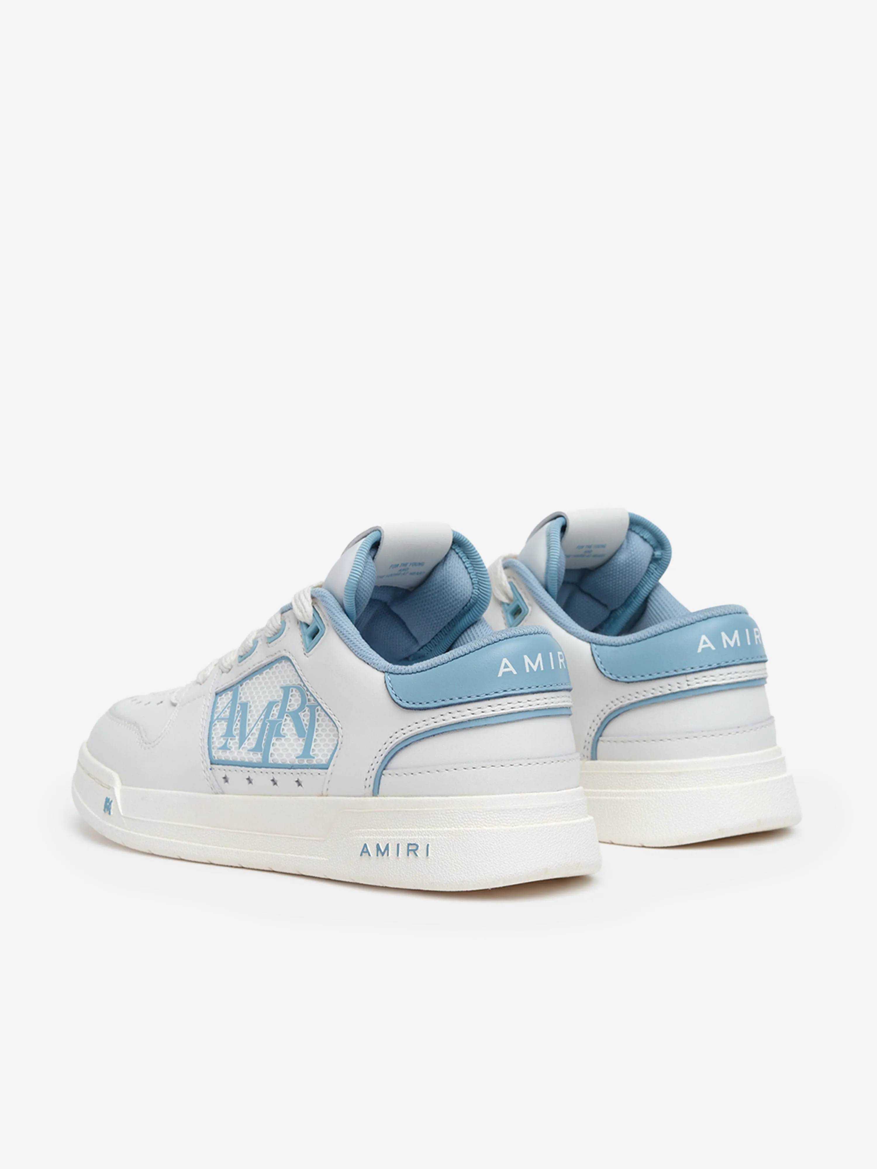 Kids Leather Classic Low Trainers in Blue