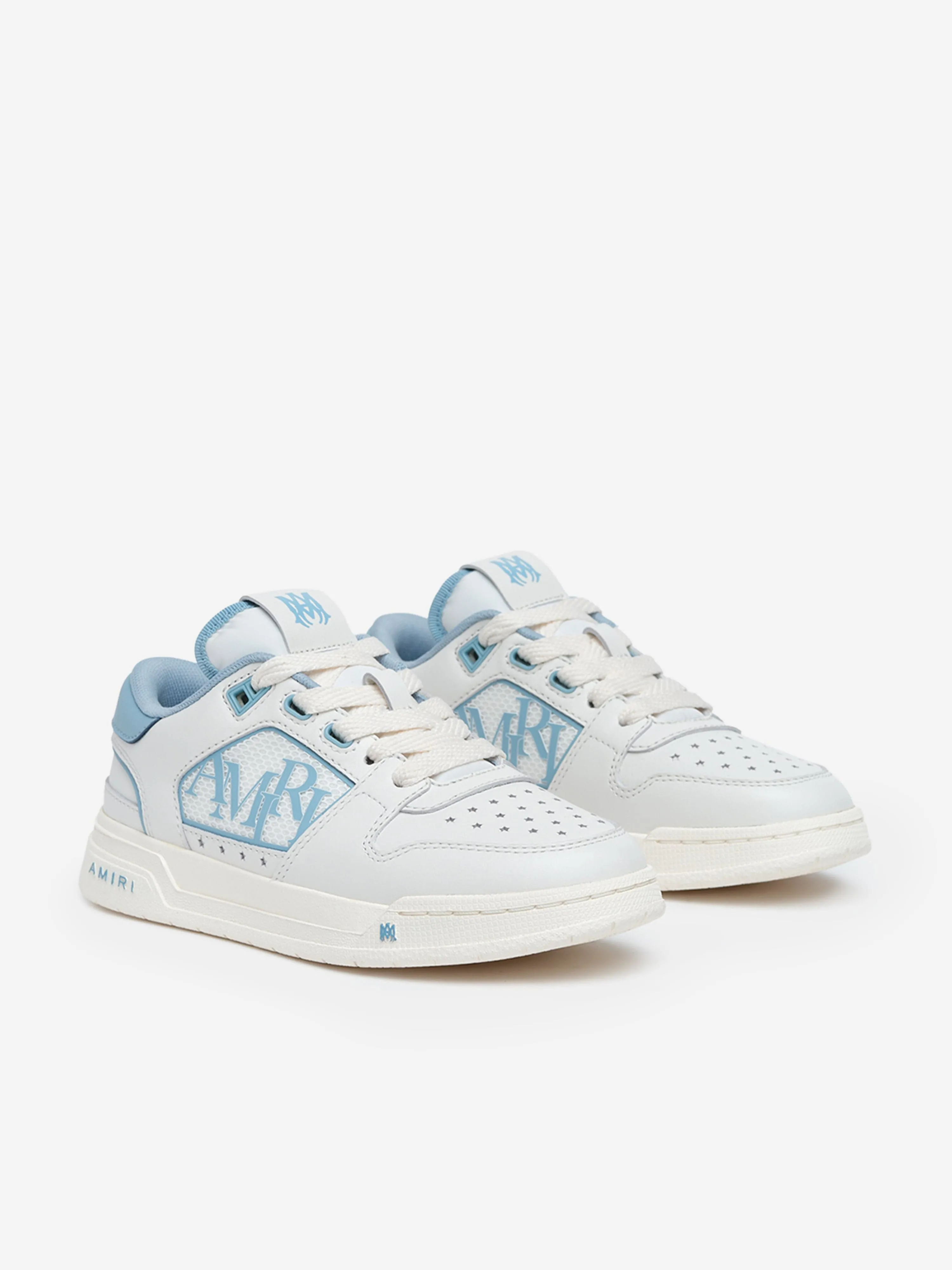 Kids Leather Classic Low Trainers in Blue