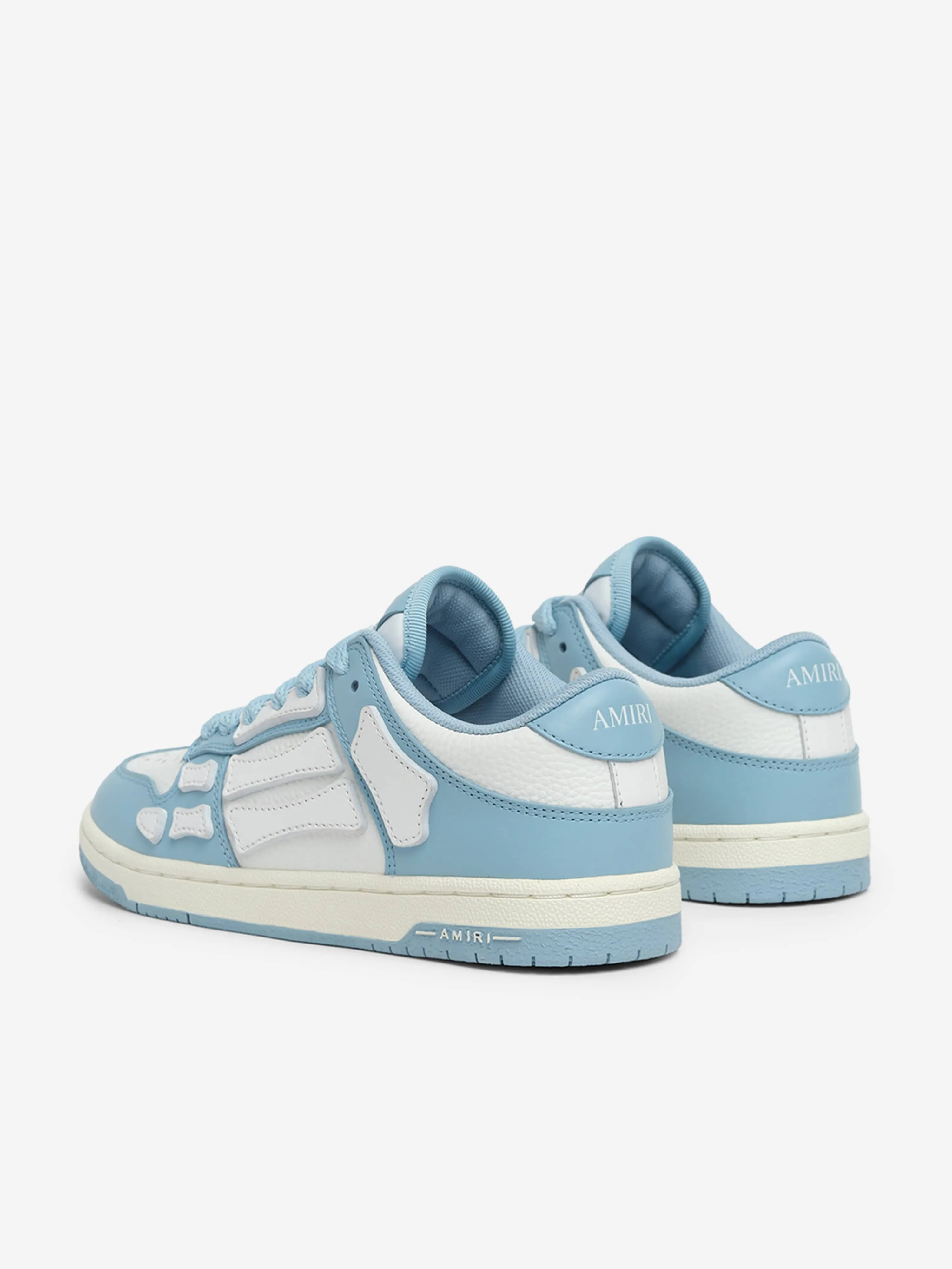 Kids Leather Skel Top Low Trainers in Blue