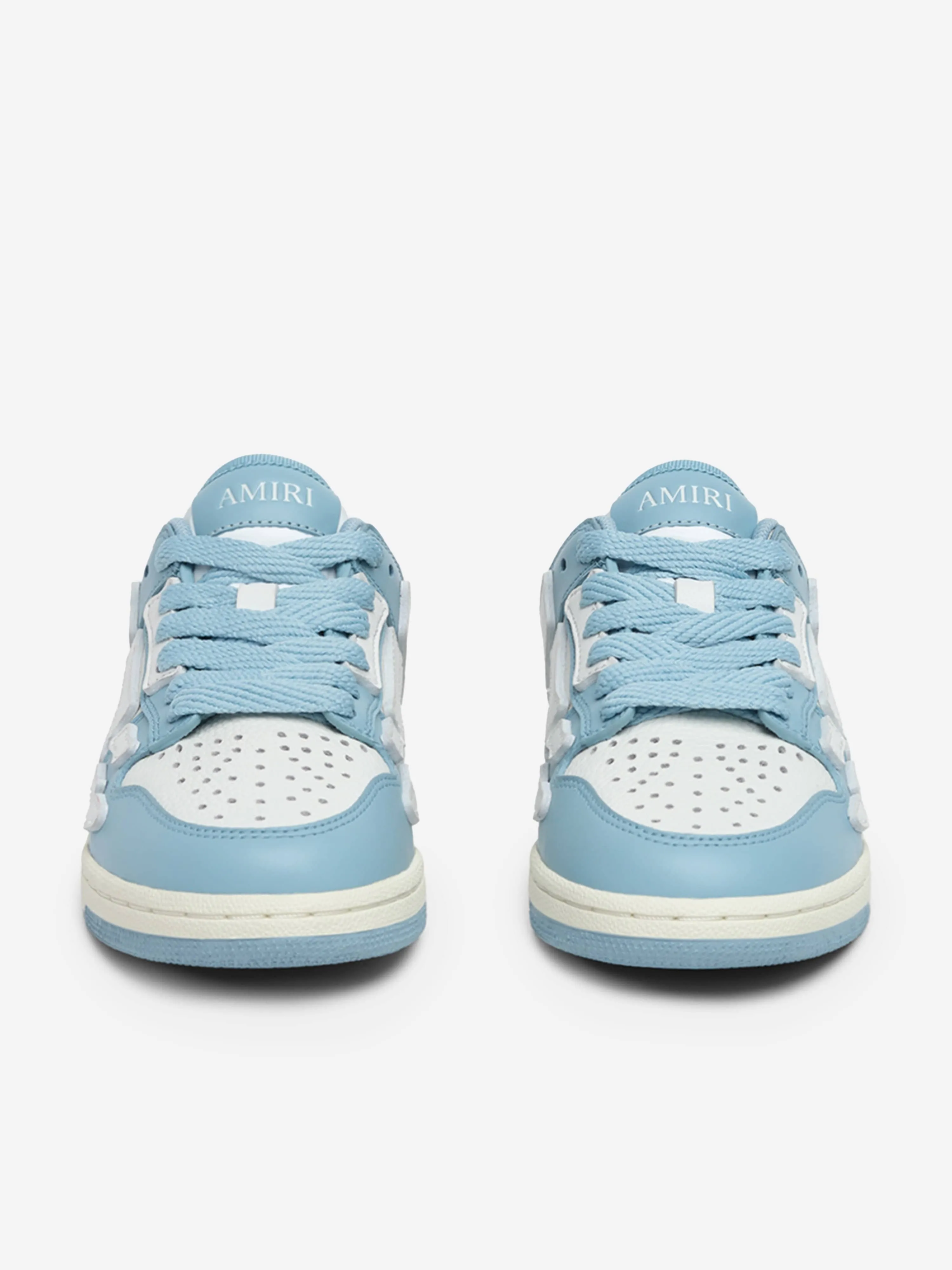 Kids Leather Skel Top Low Trainers in Blue