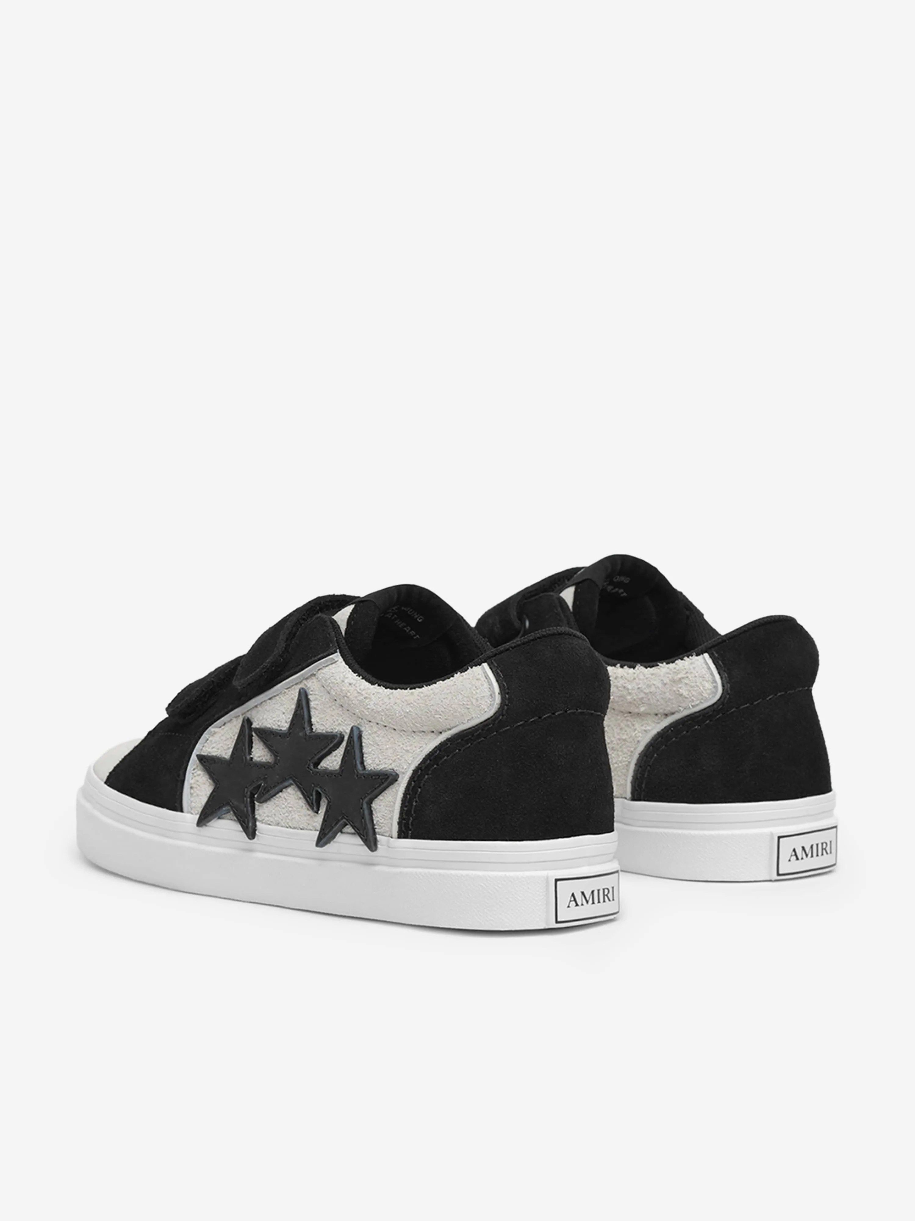 Kids Leather Sunset Skate Low Trainers in Black