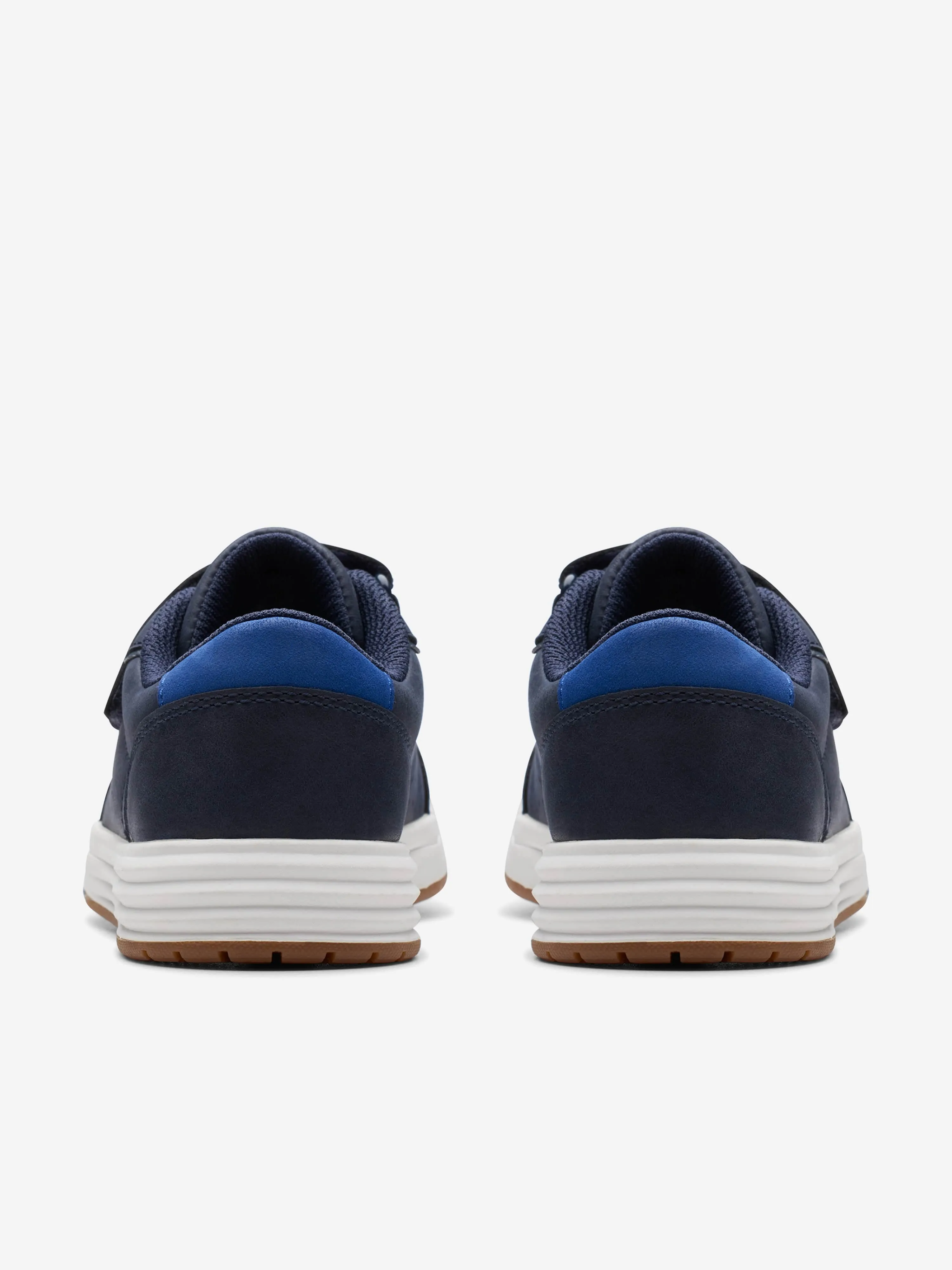 Kids Leather Urban Solo Trainers in Navy