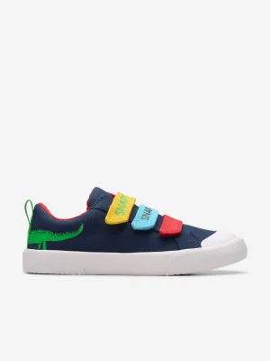 Kids RD Foxing Ace Trainers in Navy