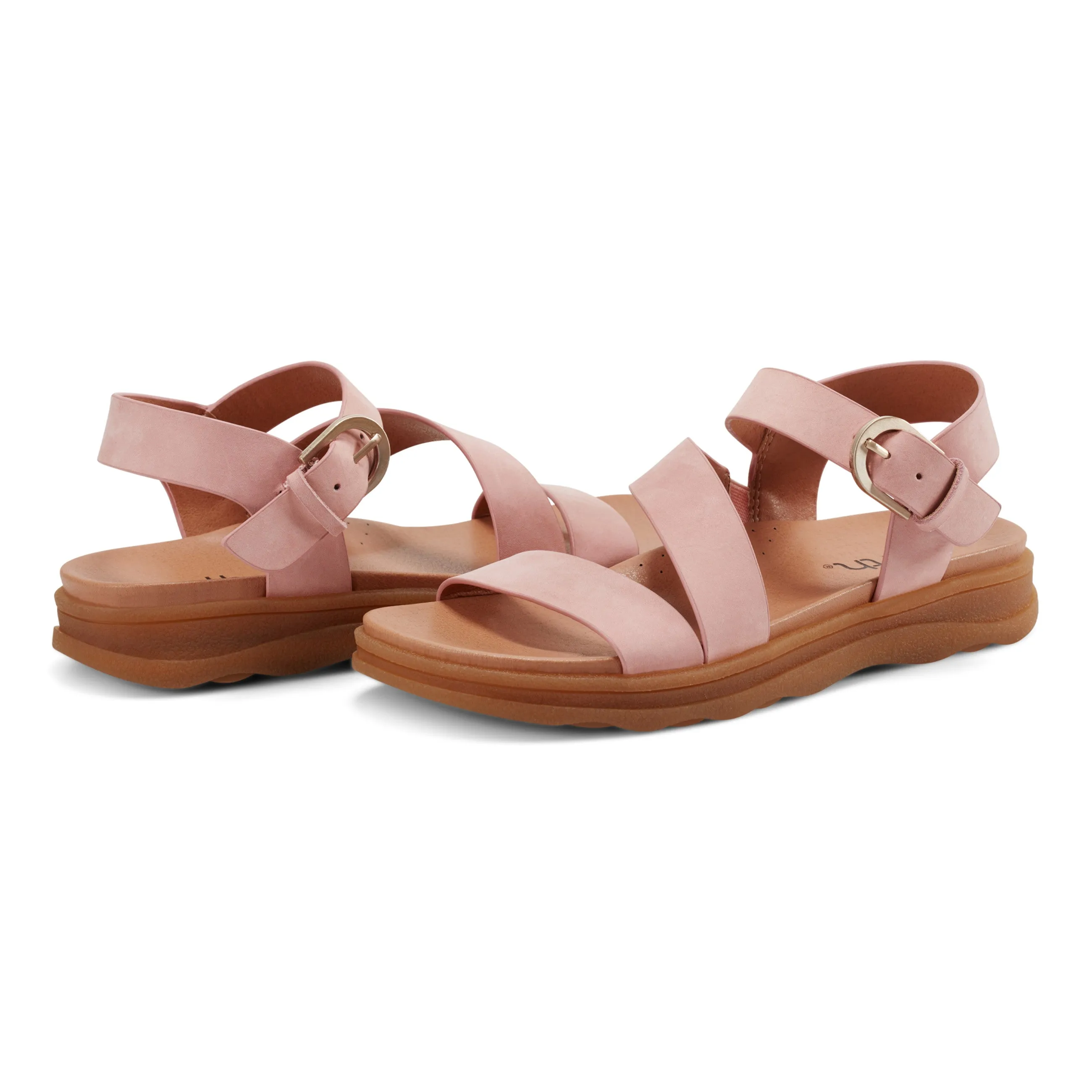 Lainey Casual Strappy Round Toe Flat Sandals