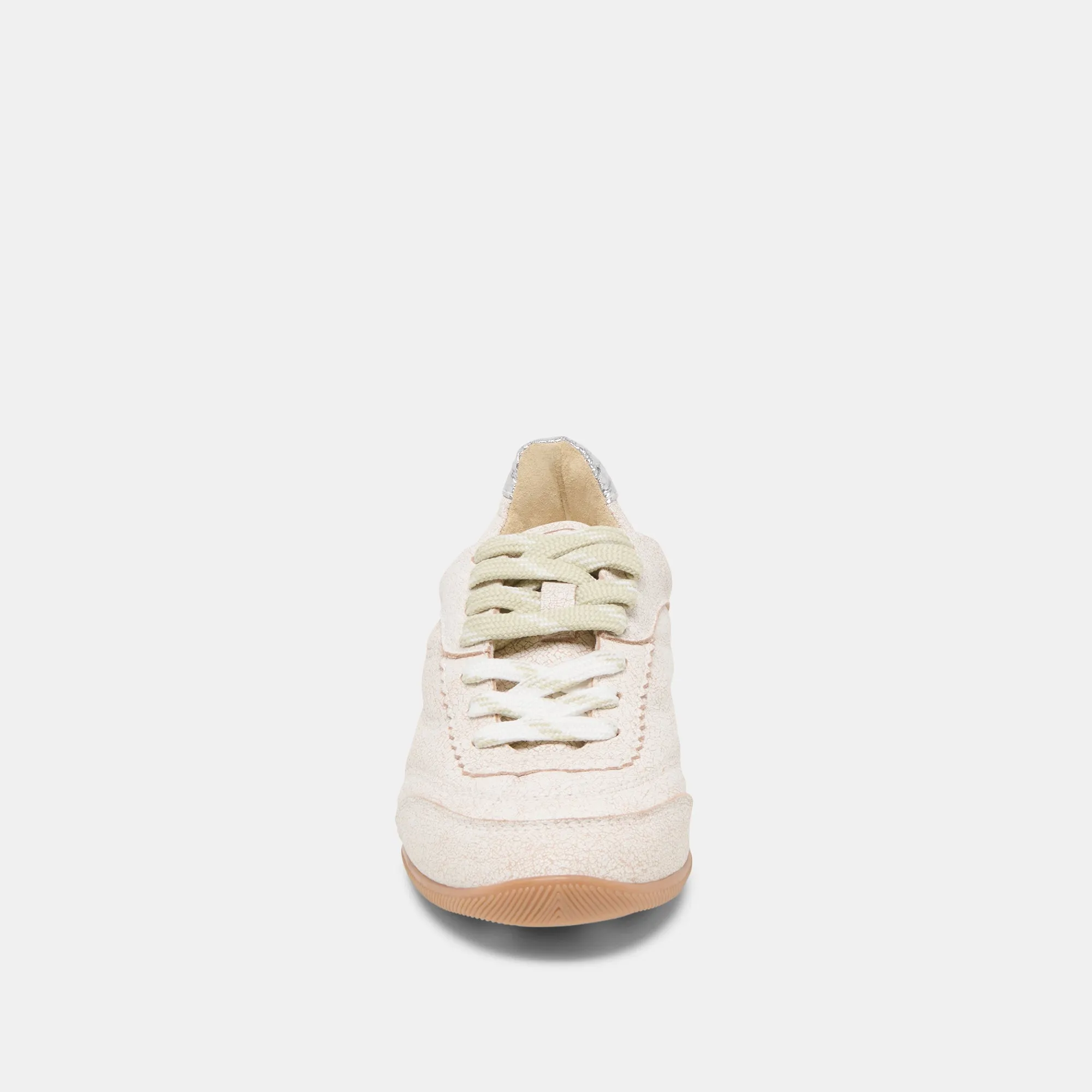 LAINI SNEAKERS OFF WHITE CRACKLED LEATHER