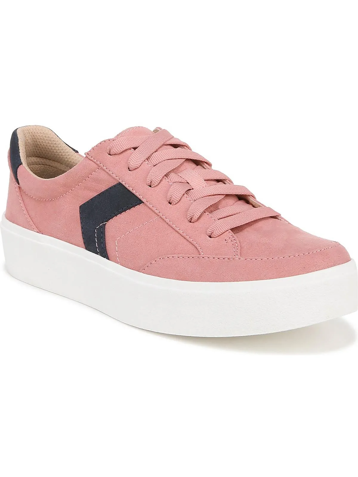 Madison Lace Womens Faux Suede Slip-On Sneakers