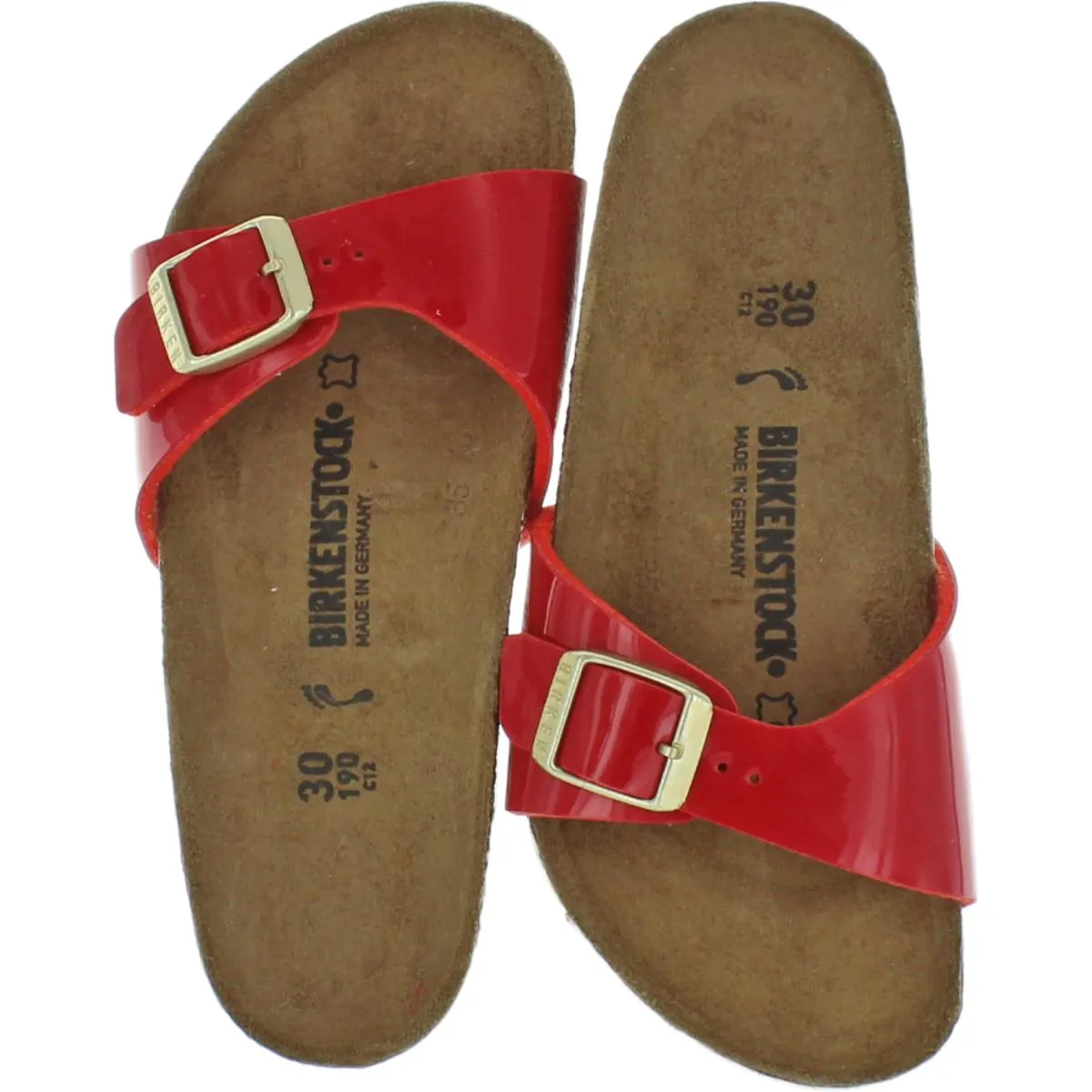 Madrid Girls Patent Flat Footbed Sandals