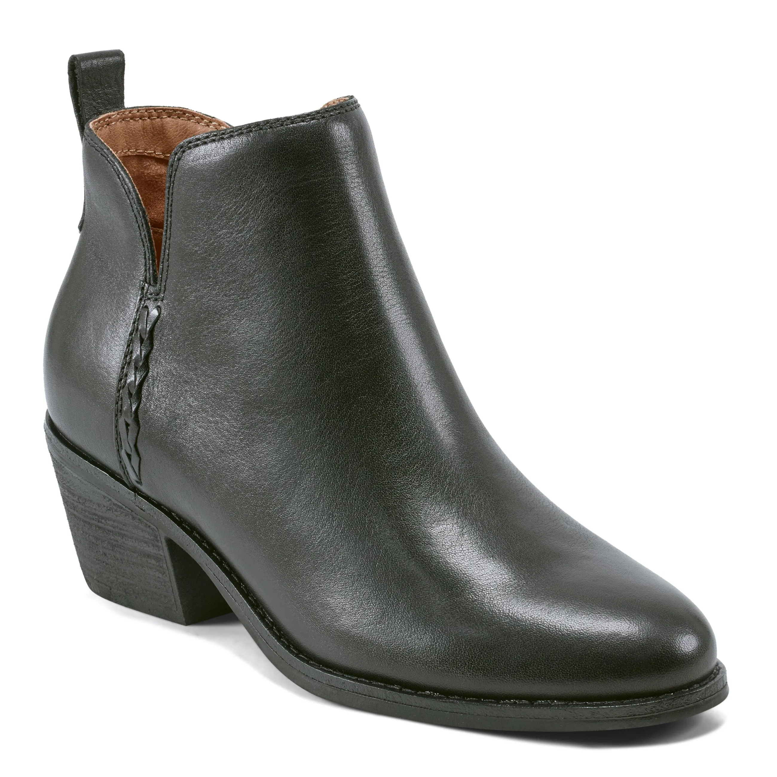 Marisole Block Heel Slip-on Casual Booties