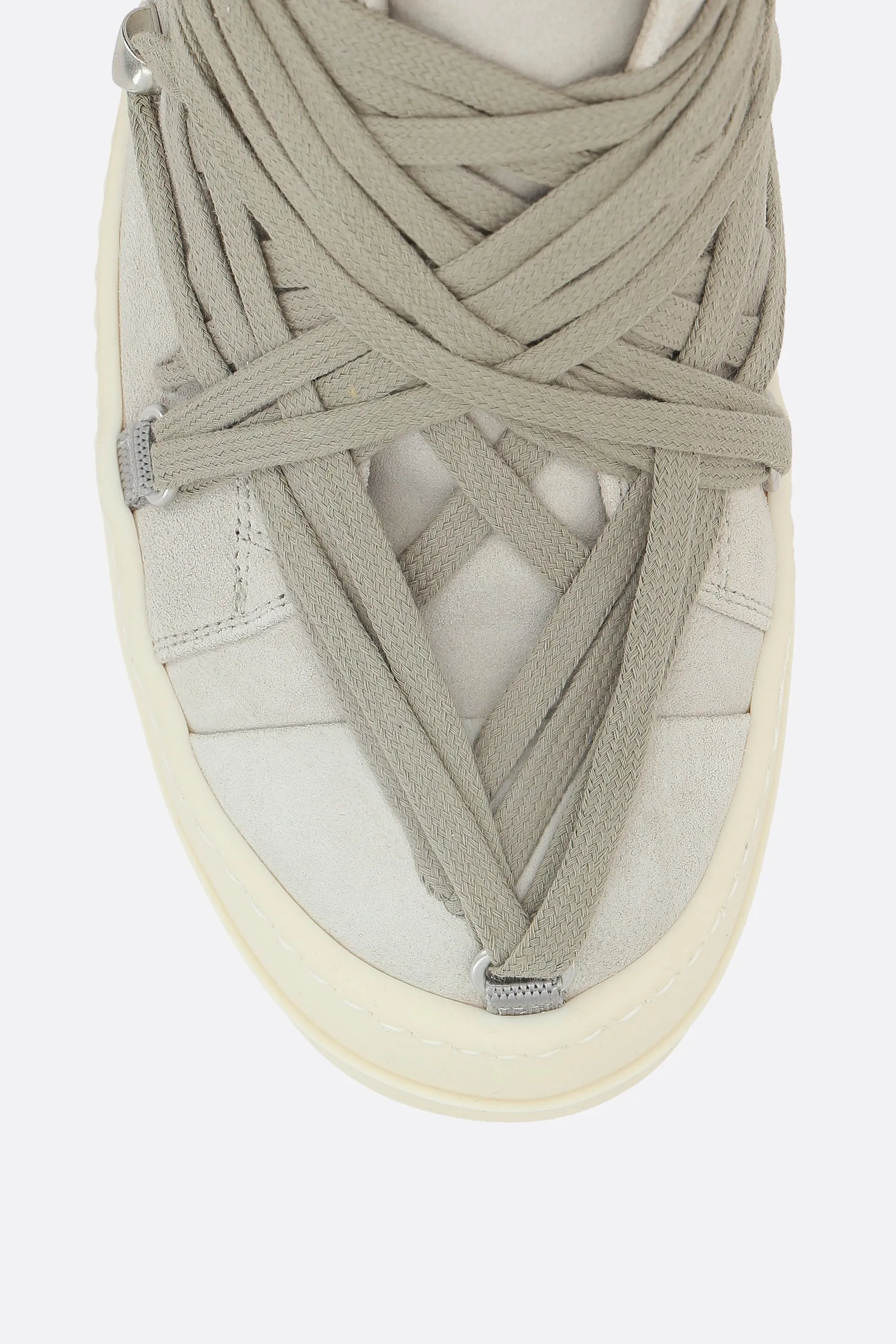 Megalaced suede sneakers