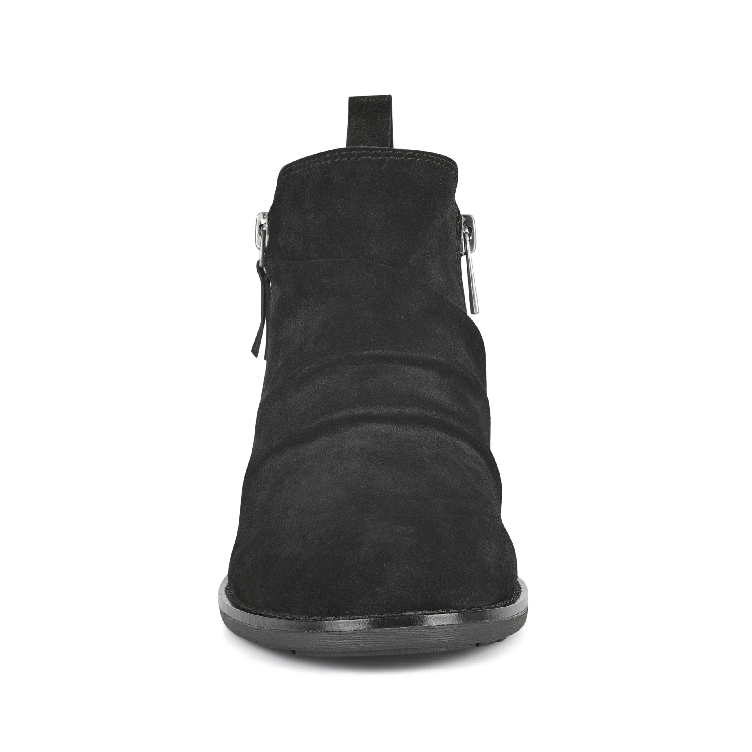 Nadya Round Toe Ruched Casual Booties