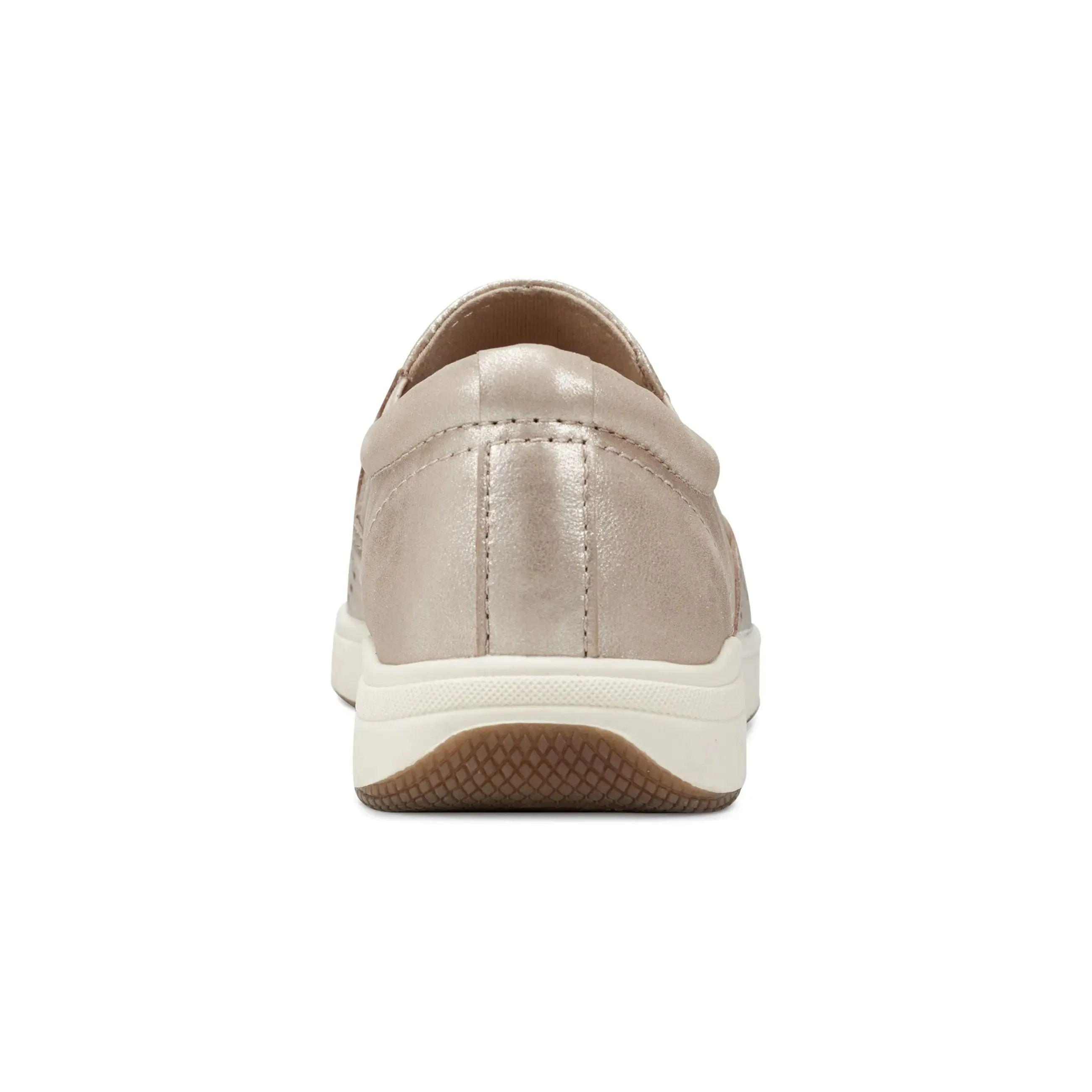 Nel Laser Cut Round Toe Casual Slip-on Sneakers