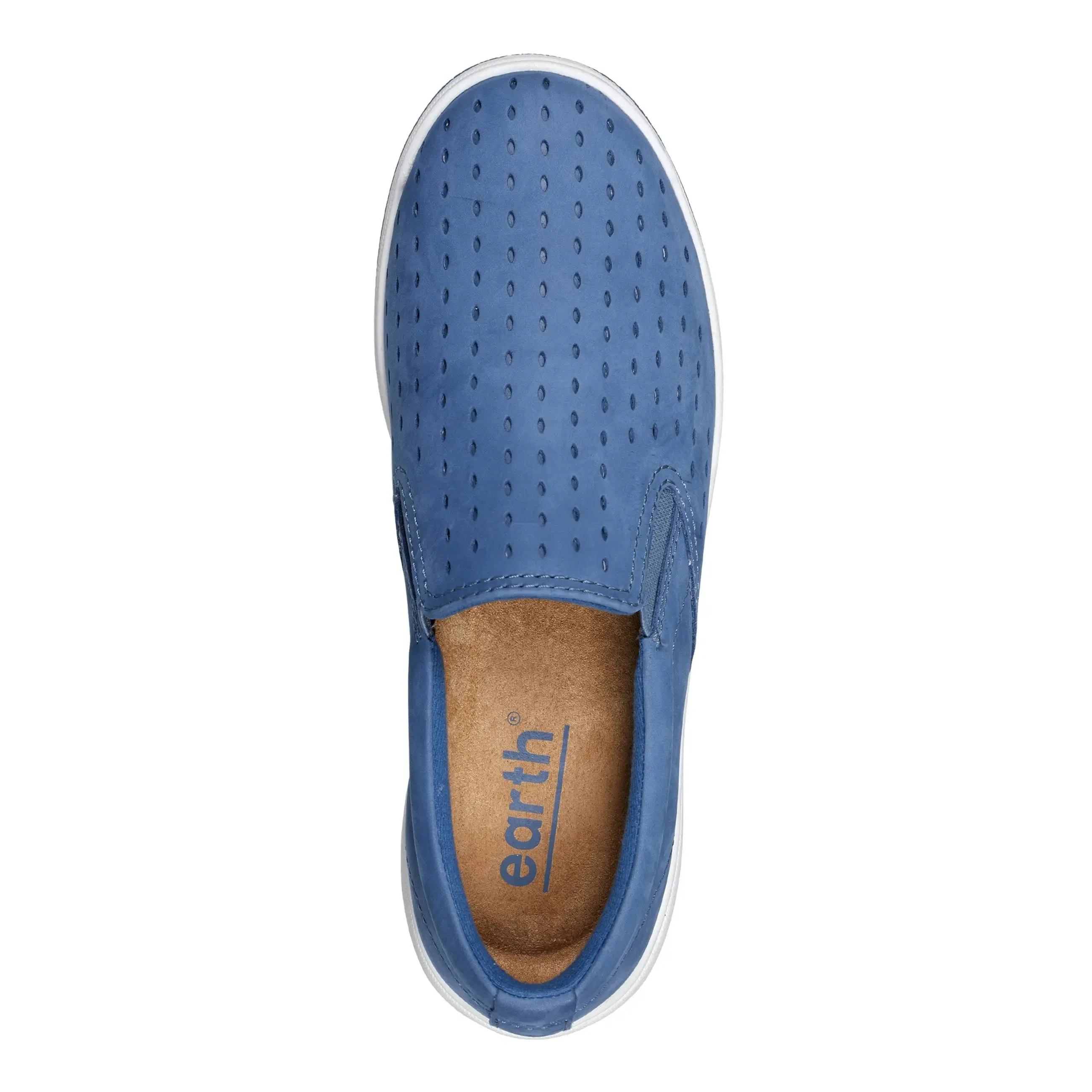 Nel Laser Cut Round Toe Casual Slip-on Sneakers