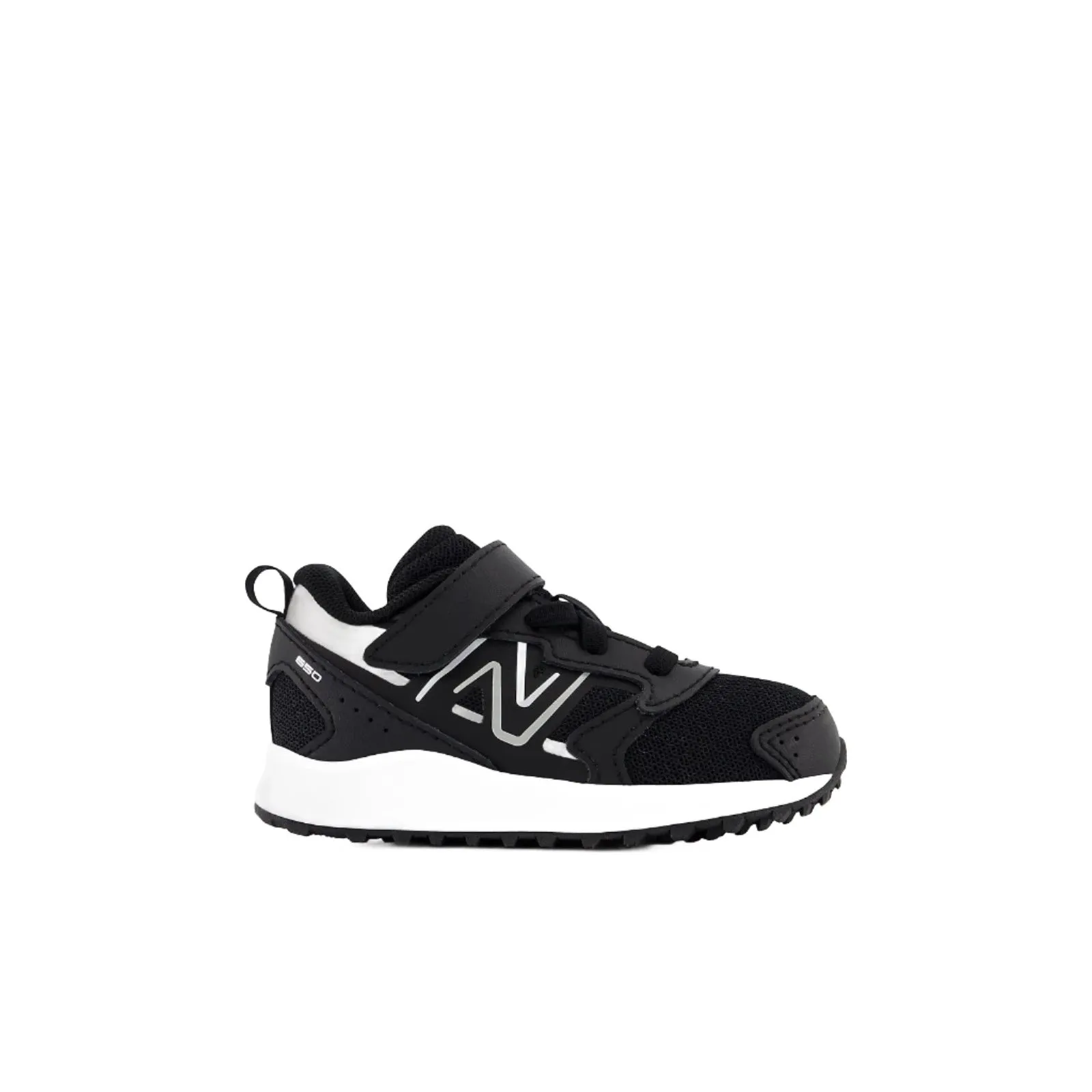New Balance Shoes Fresh Foam 650 Bungee Lace with Top Strap Black/Metallic Silver (4c-10c)
