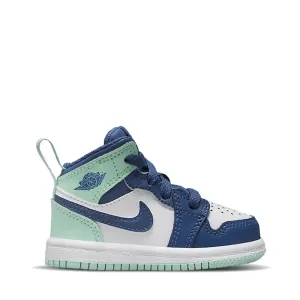 NIKE AIR JORDAN1 MID BLUE MINT TODDLER (NEW)