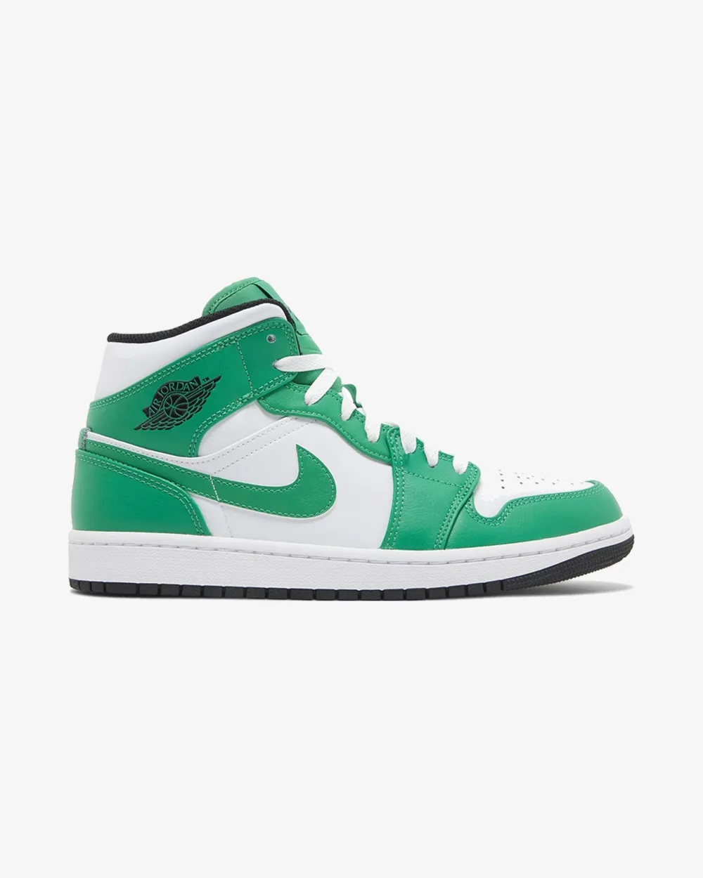 NIKE AIR JORDAN1 MID WHITE LUCKY GREEN