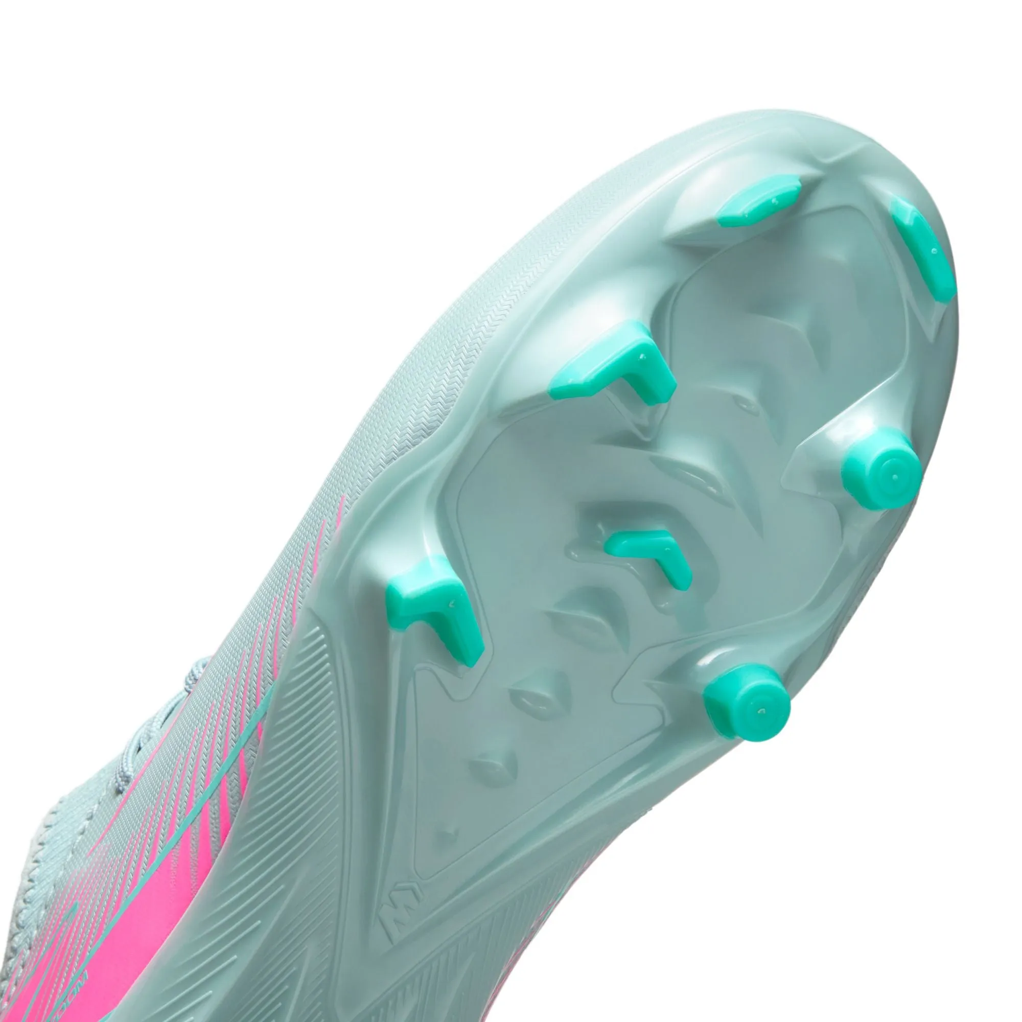 Nike Junior Zoom Vapor 16 Academy FG Firm Ground Cleats - Ocean Cube/Pink Blast