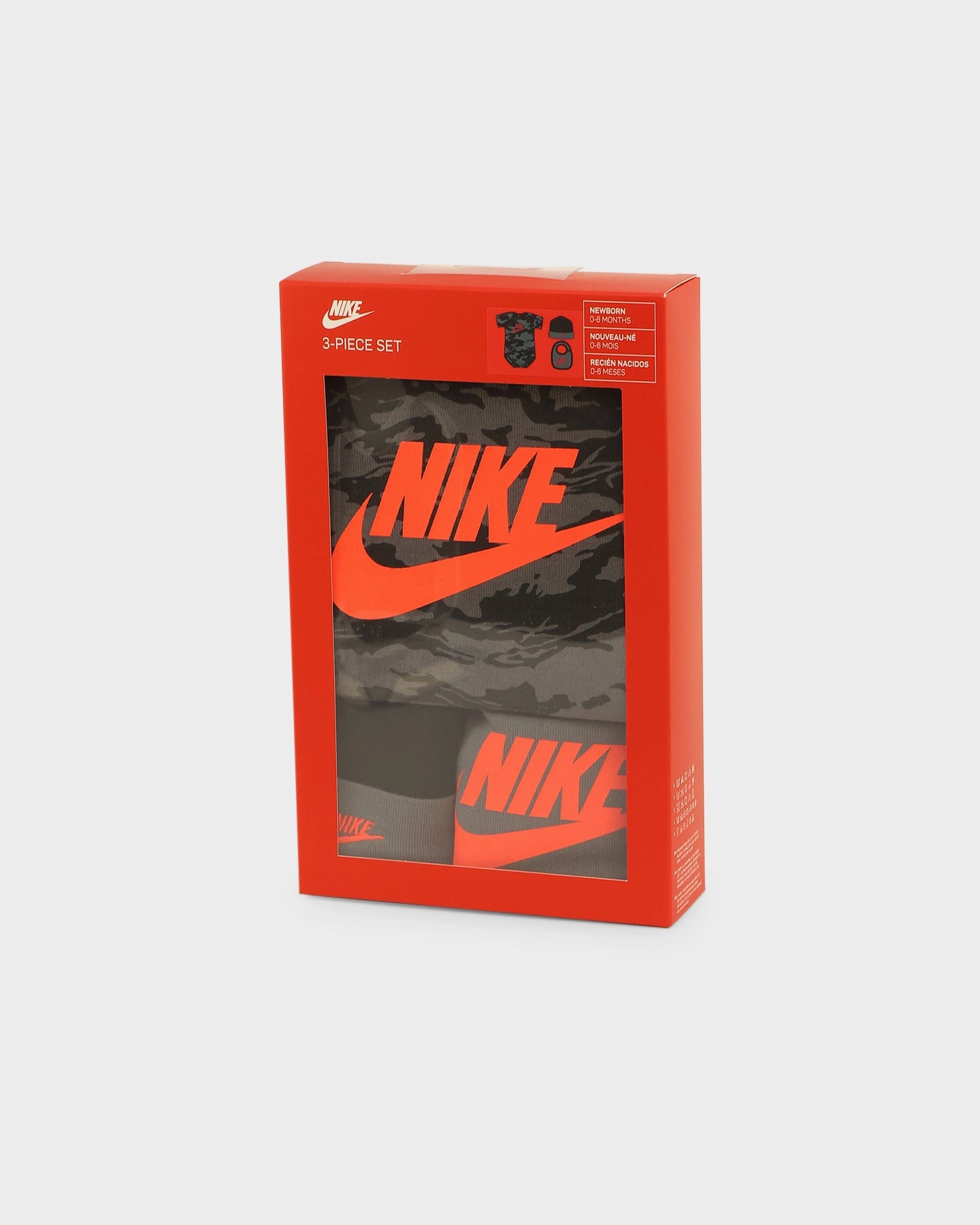 Nike Infants' Camo 3 Piece Set Smoke Grey