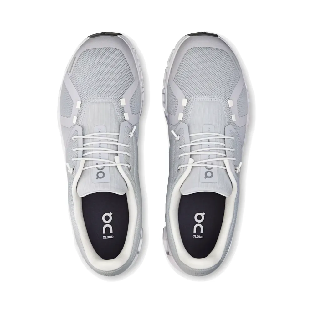 On Men's Cloud 6 Sneaker in Glacier/White