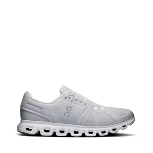 On Men's Cloud 6 Sneaker in Glacier/White