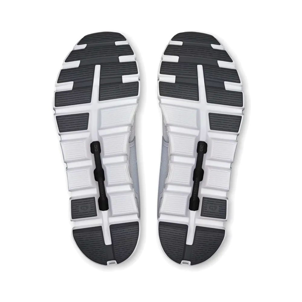 On Men's Cloud 6 Sneaker in Glacier/White