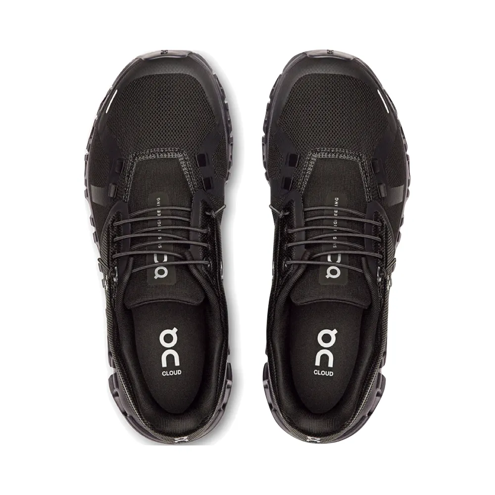 On Women's Cloud 6 Sneaker in Black/Black