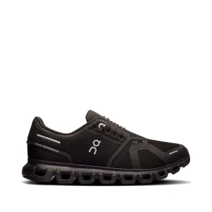 On Women's Cloud 6 Sneaker in Black/Black