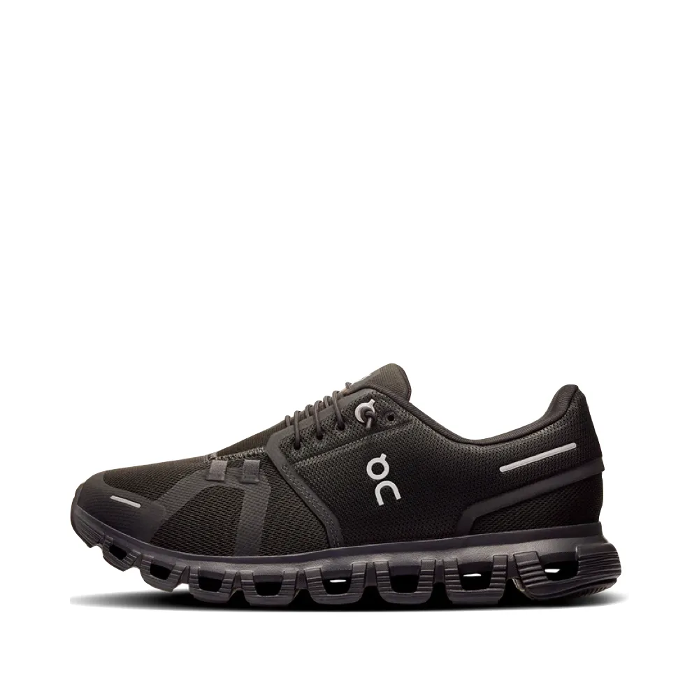 On Women's Cloud 6 Sneaker in Black/Black