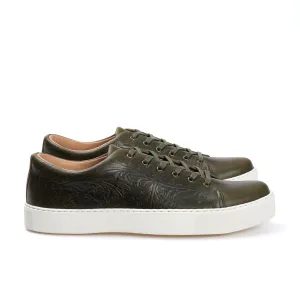 Overstone Derby - Western Floral Forest Green Chromexcel