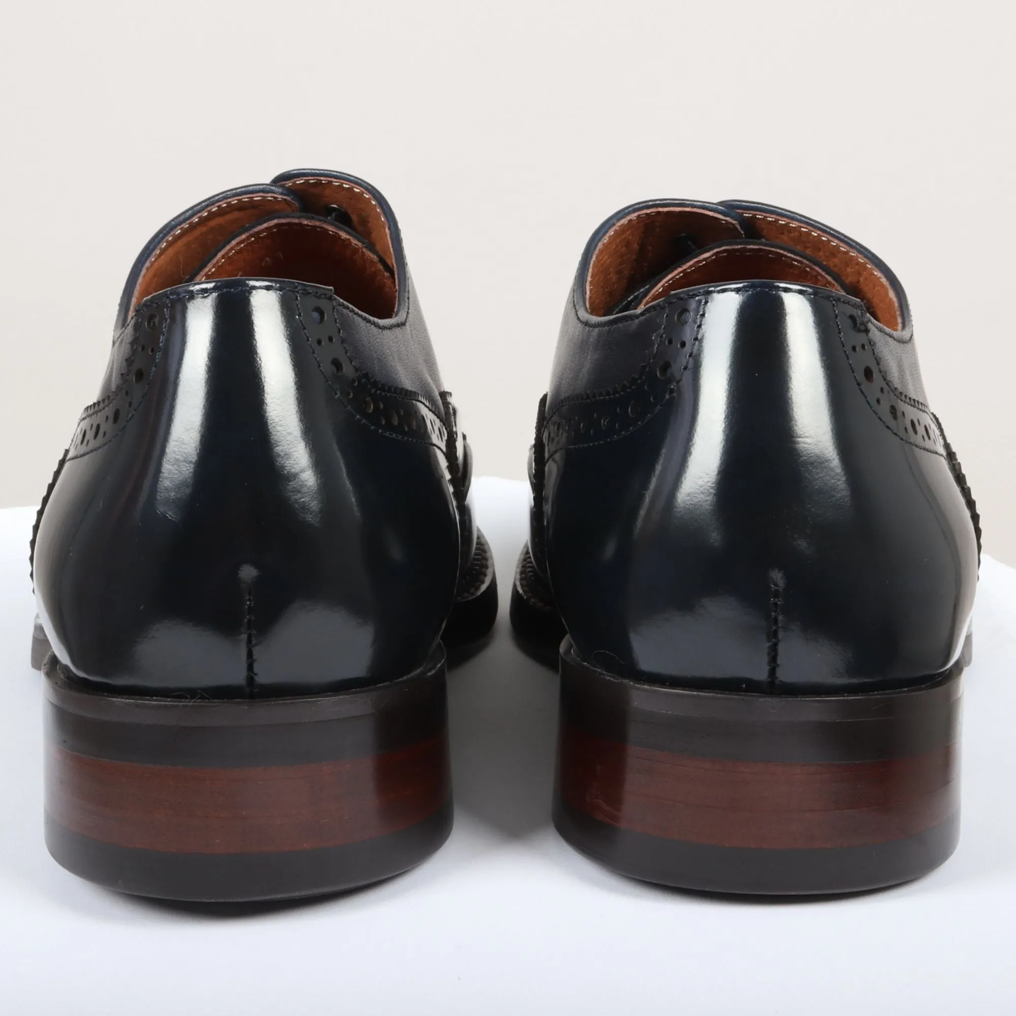 Patent Leather Lace Up Brogue Formal Dress Shoe
